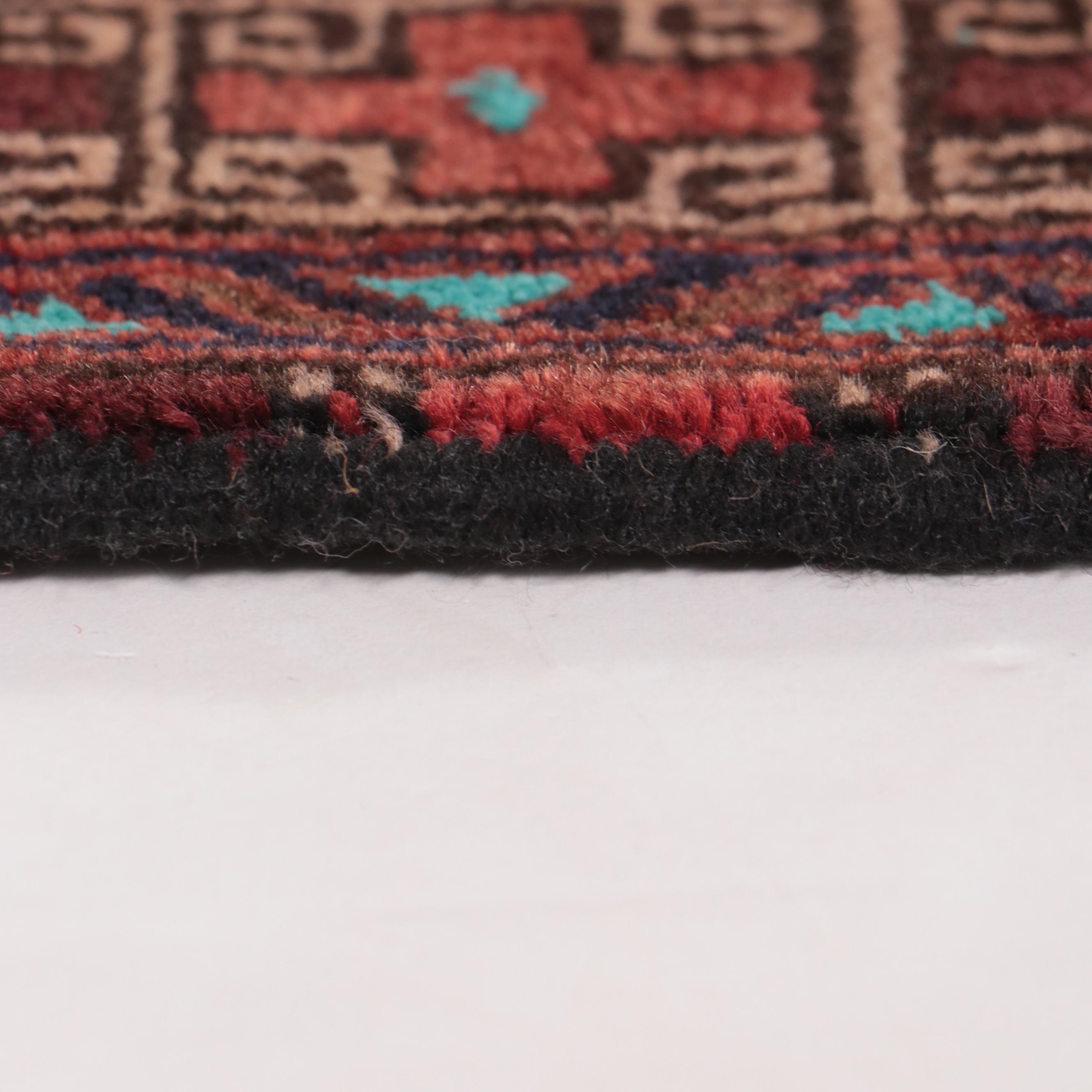 2' x 2'1 Hand-Knotted Afghan Baluch Accent Rug Floor Mat