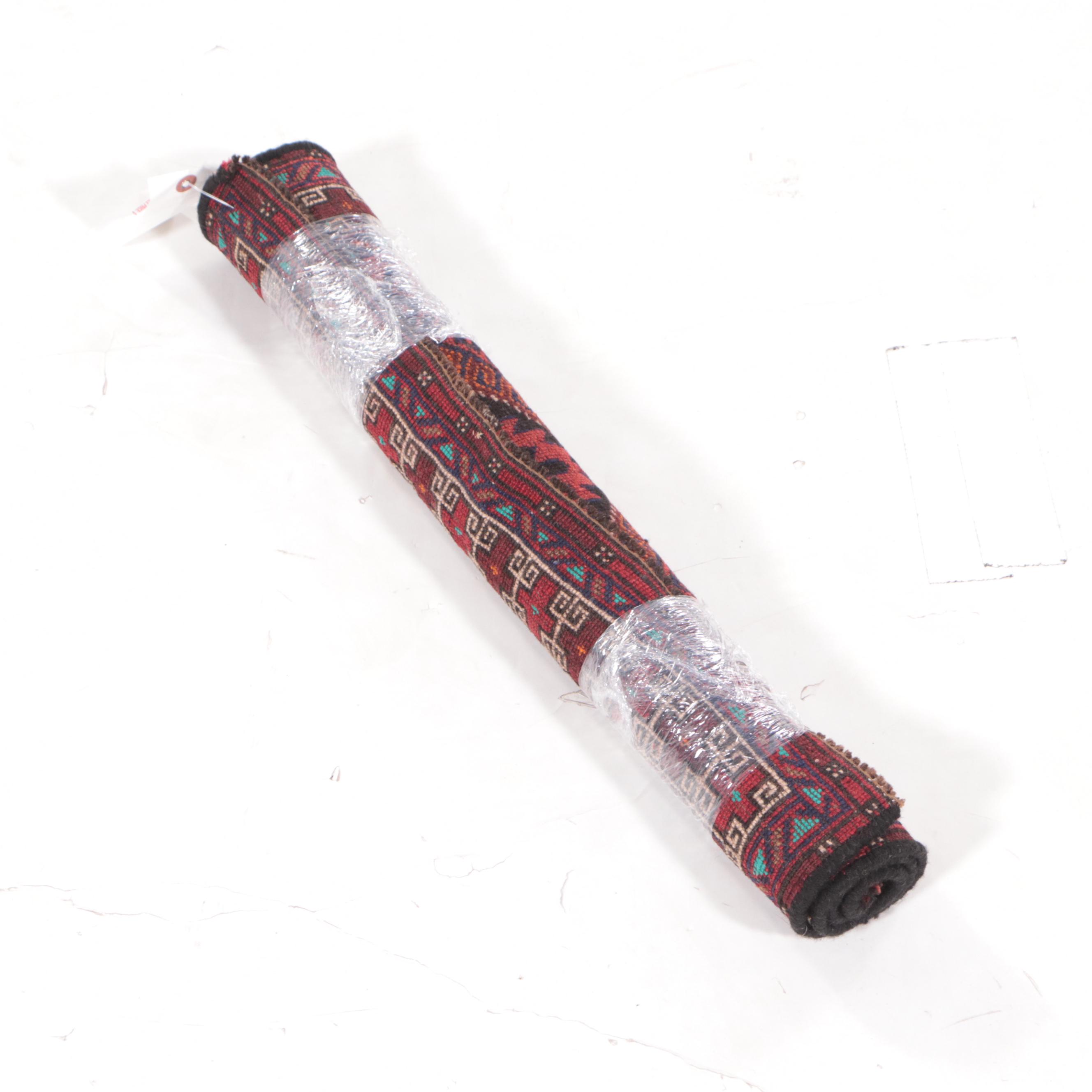 2' x 2'1 Hand-Knotted Afghan Baluch Accent Rug Floor Mat