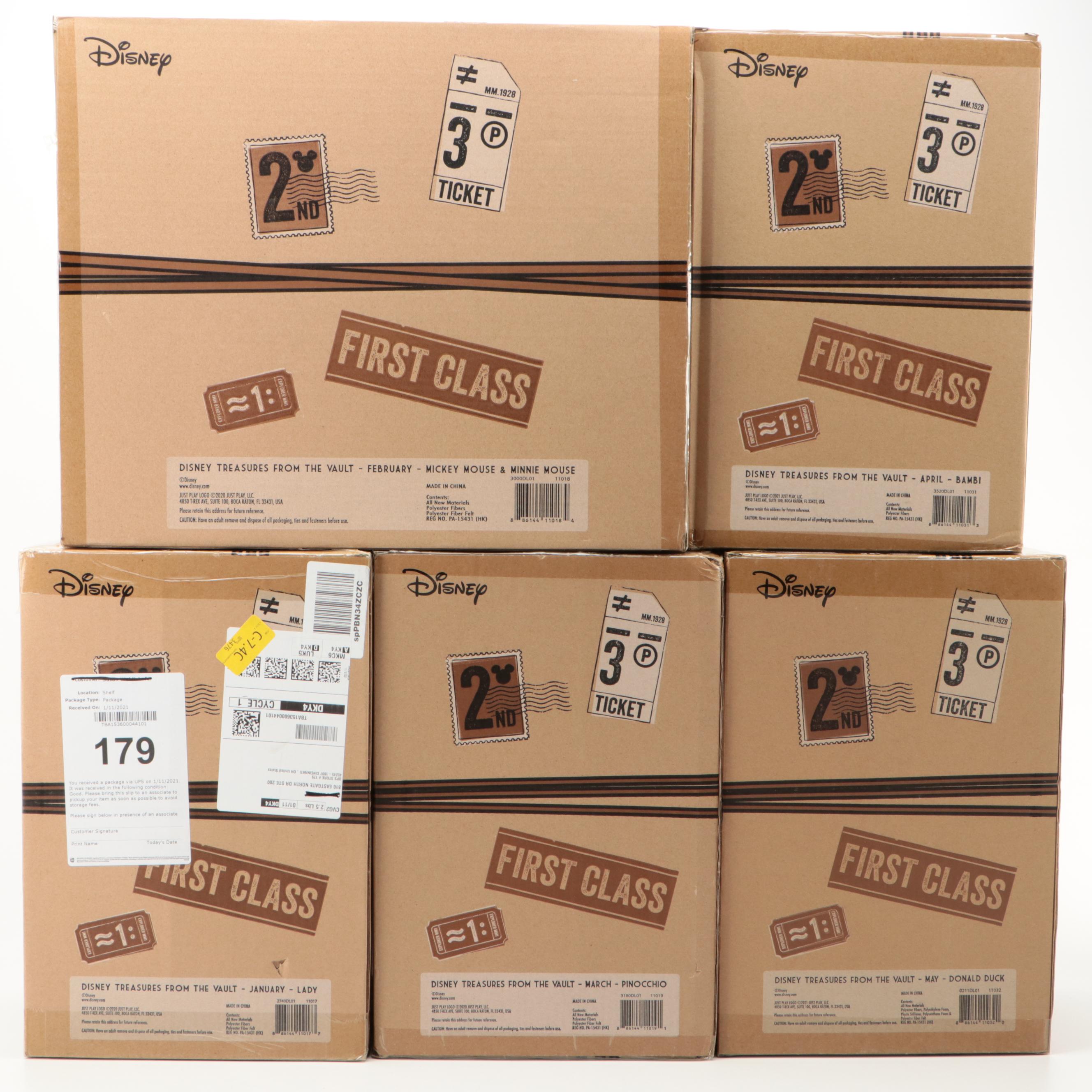 Just Play Disney "Treasures From the Vault" Stuffed Figures