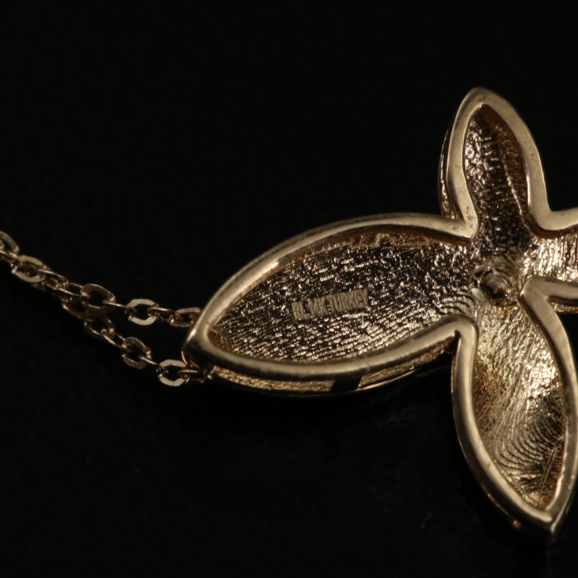 14K Butterfly Pendant Necklace