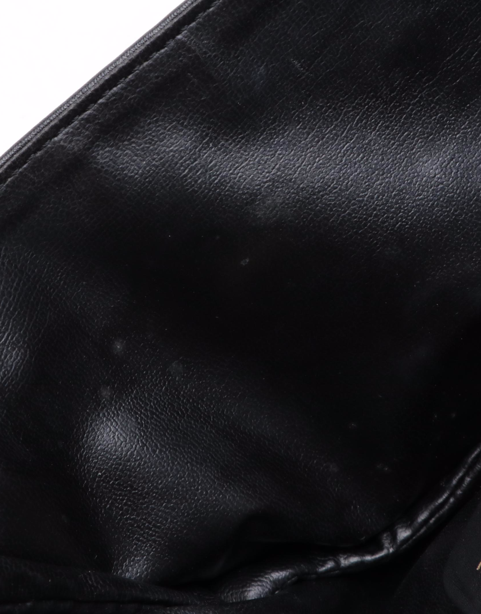 Celine Crossbody Bag in Black and Tan Leather