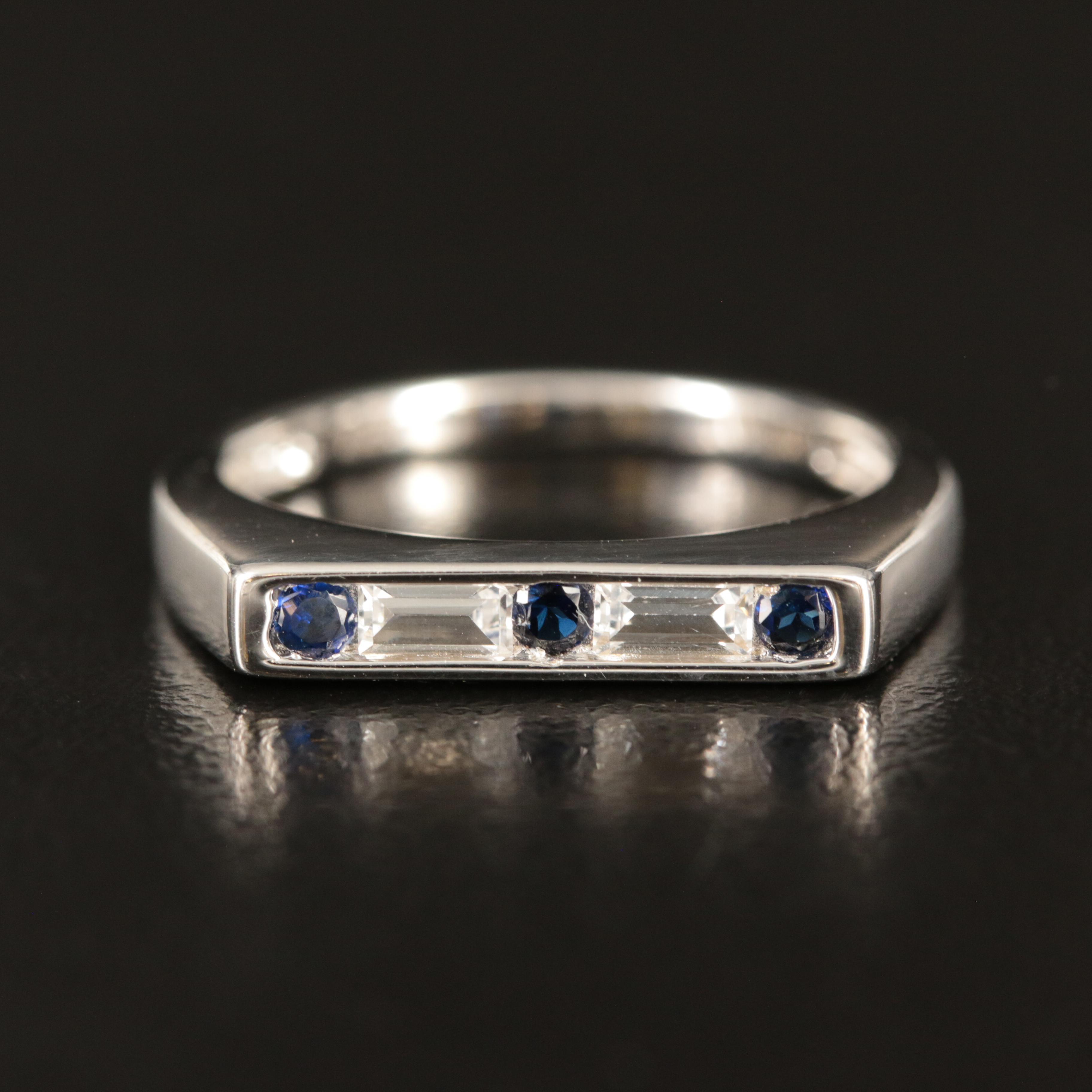 Sterling Sapphire Ring