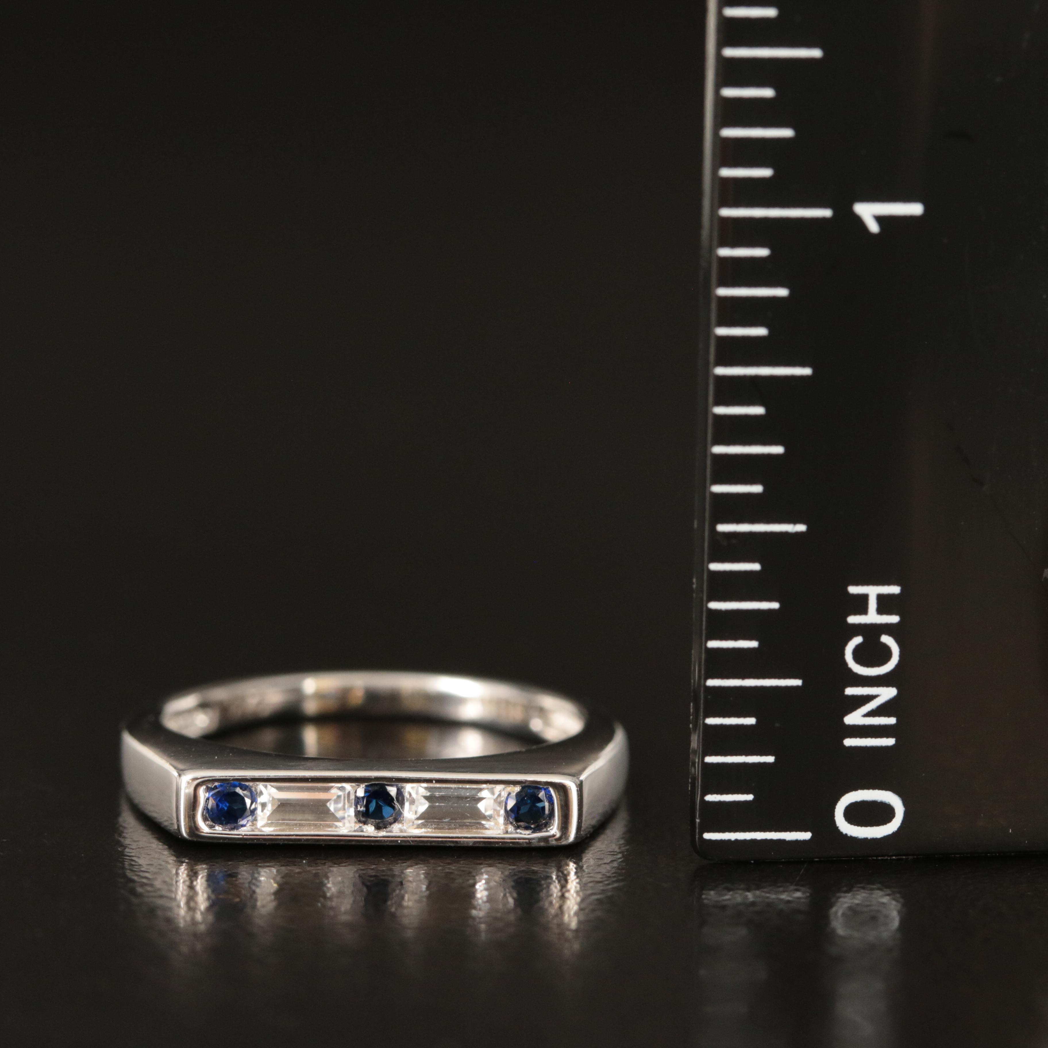 Sterling Sapphire Ring