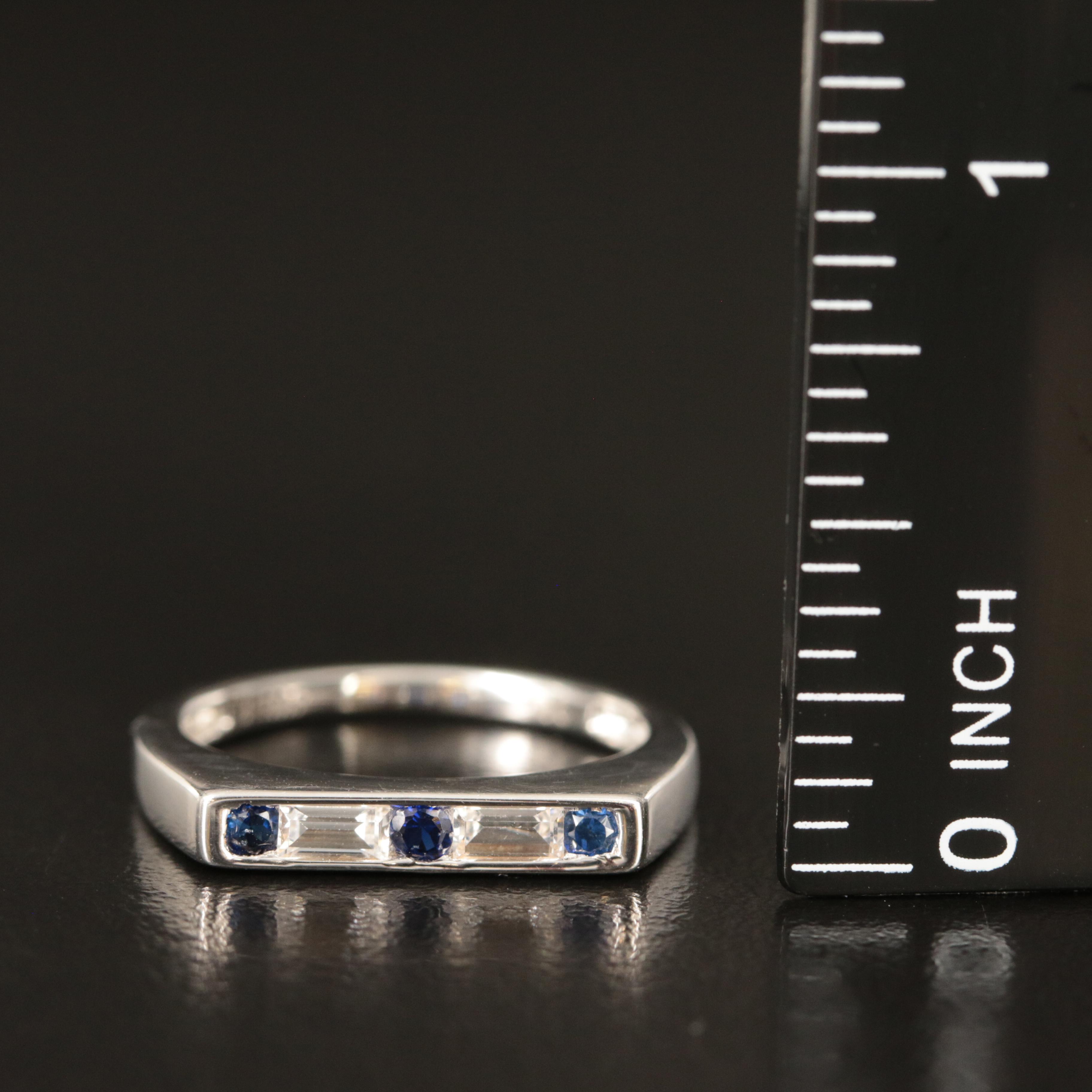 Sterling Sapphire Ring