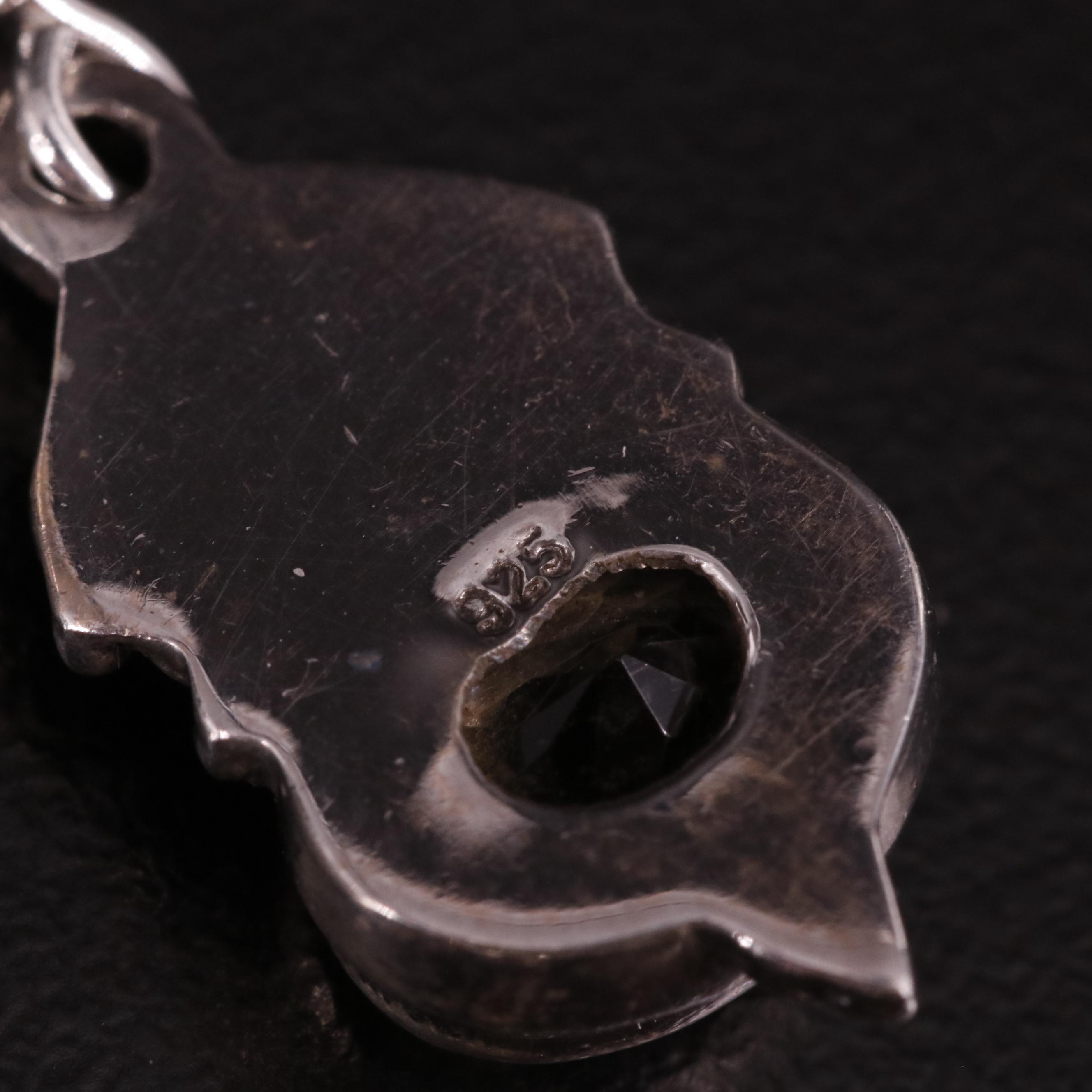 Sterling Citrine Drop Earrings