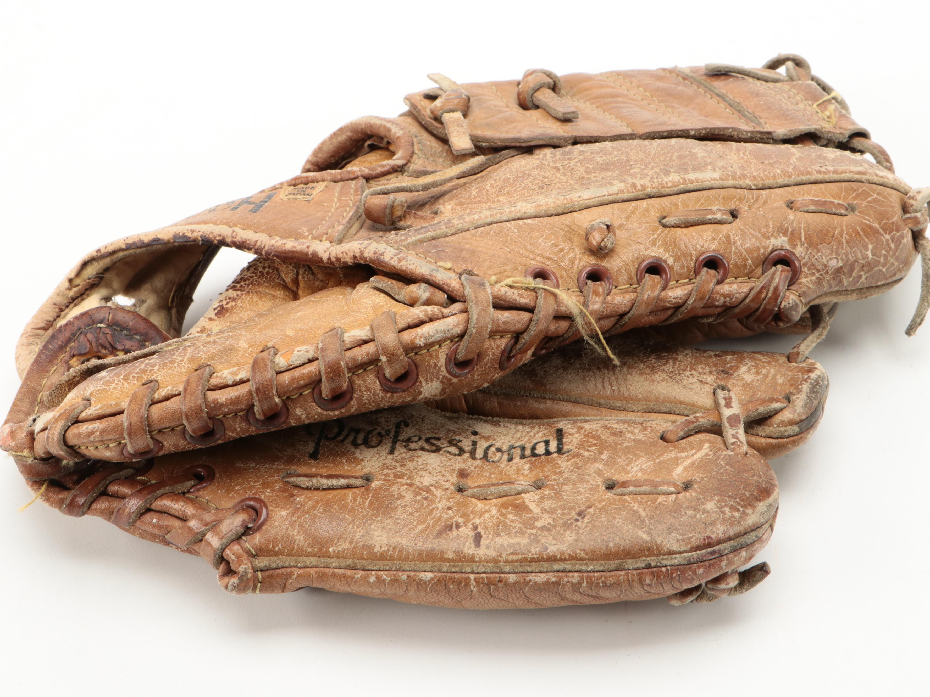 Wilson with Other Baseball Gloves and Mitt, Mid–Late 20th Century