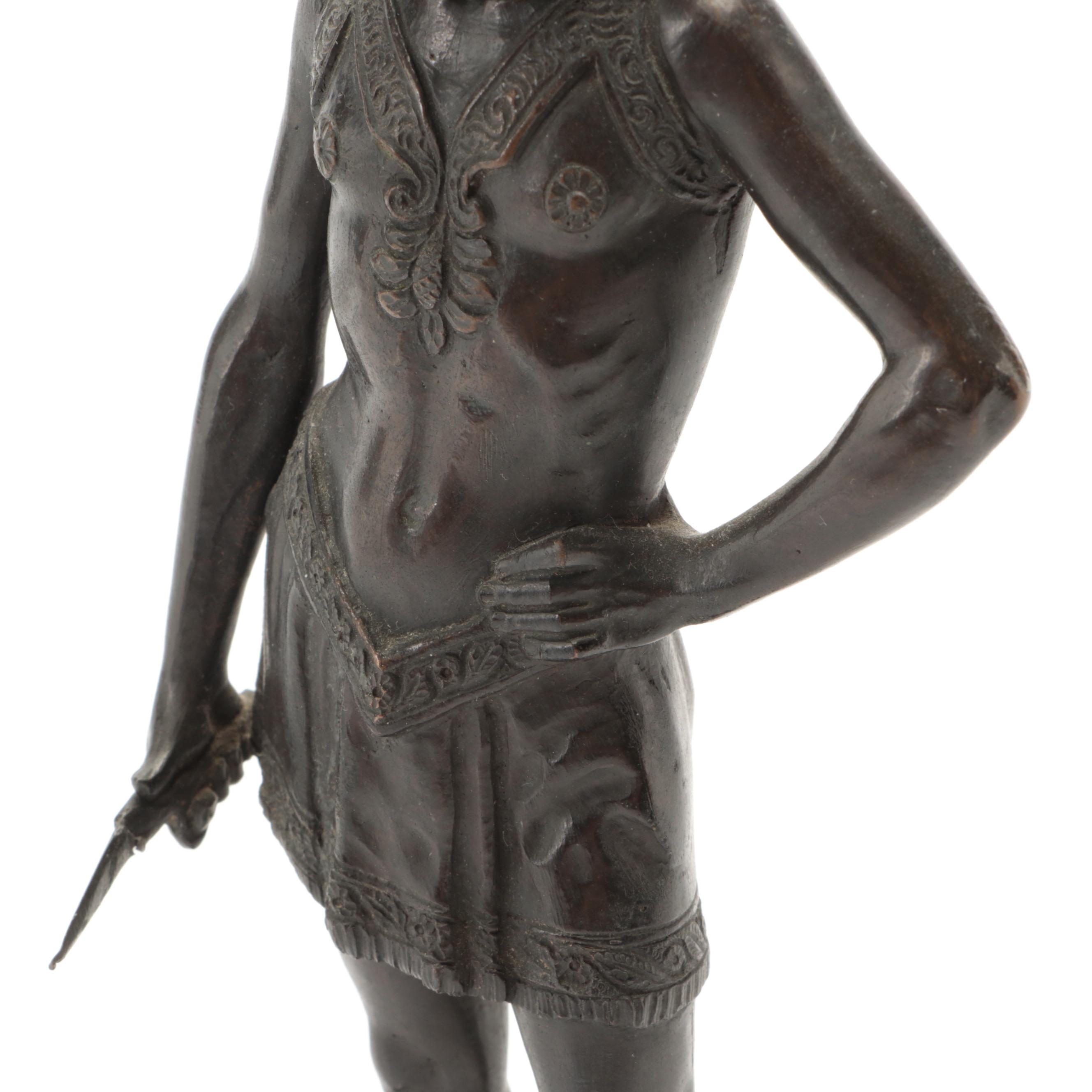 Cast Statuette After Andrea del Verrocchio's "David"