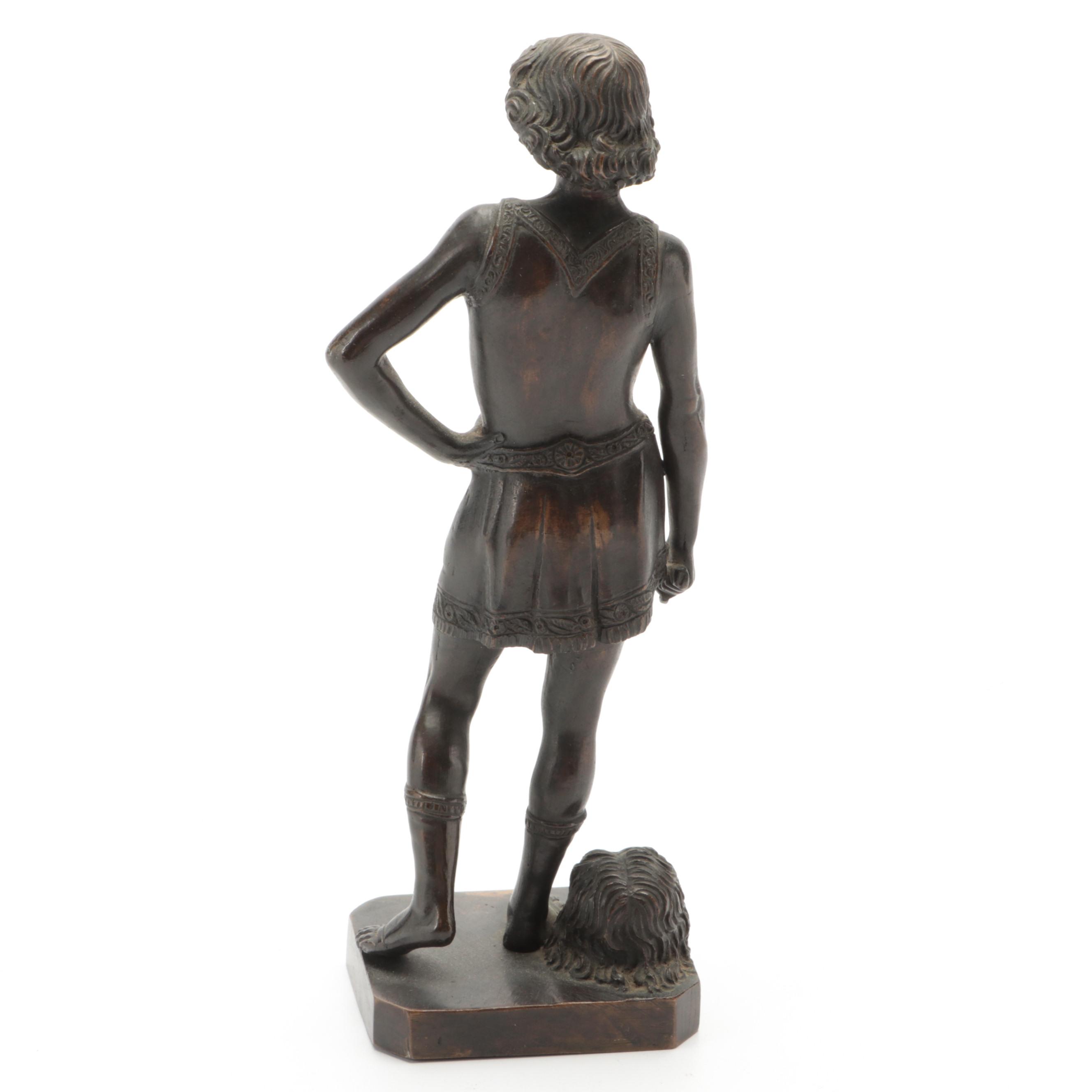 Cast Statuette After Andrea del Verrocchio's "David"