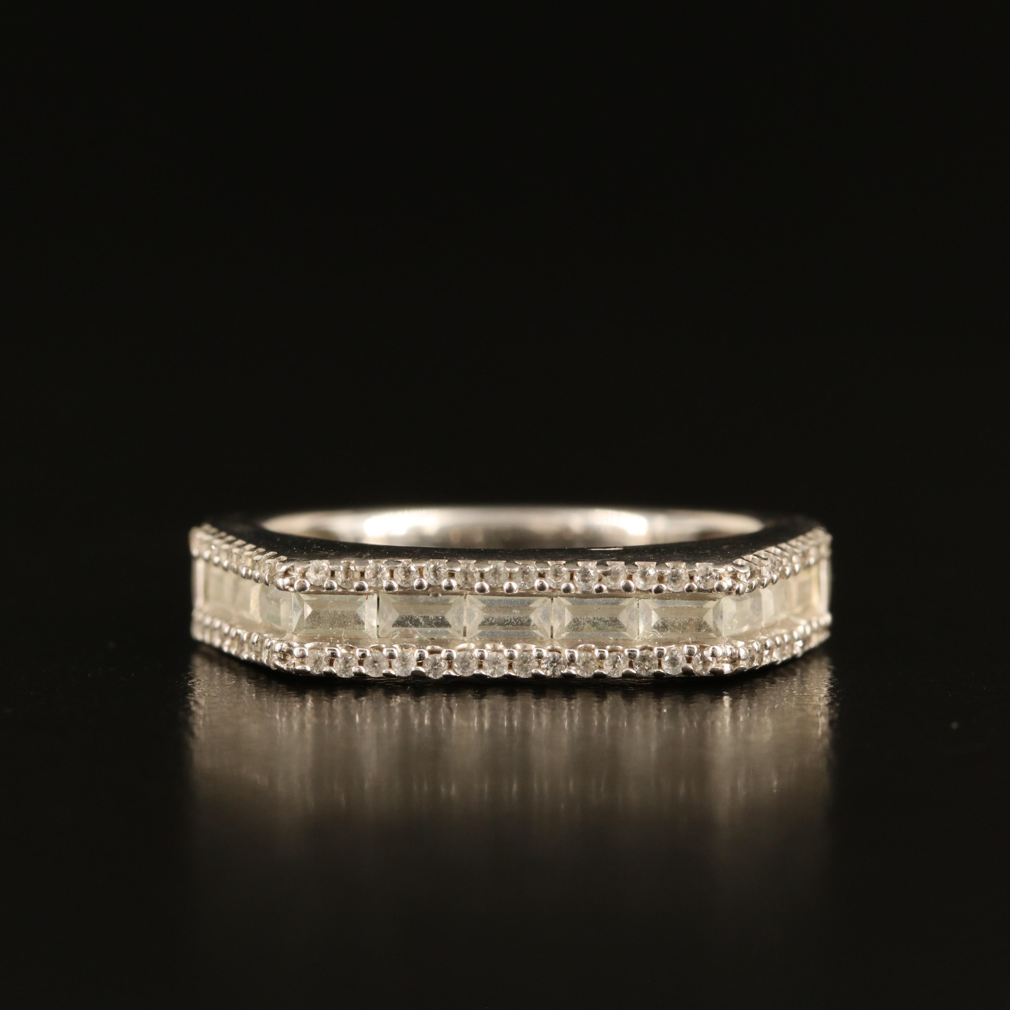 Sterling White Sapphire Band
