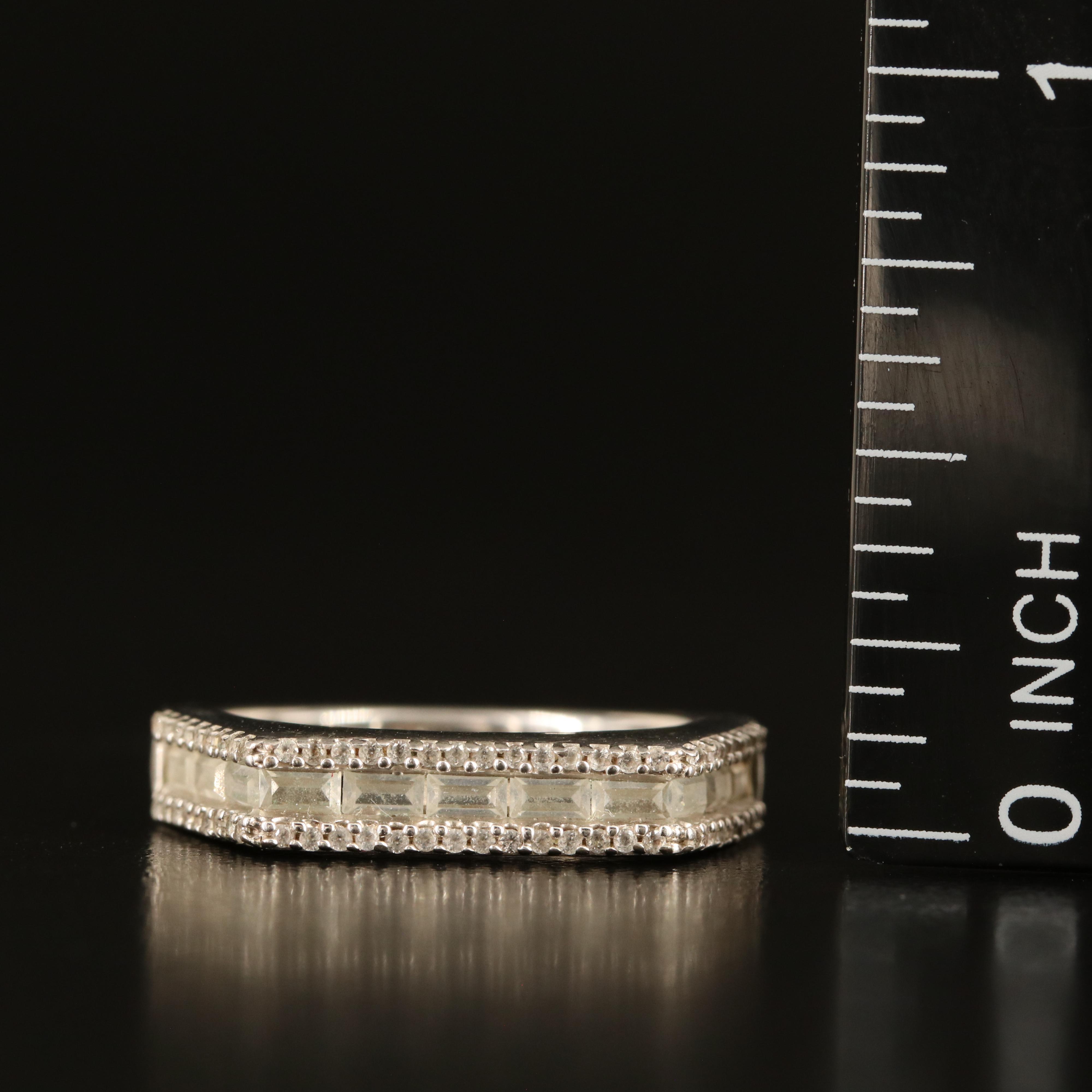 Sterling White Sapphire Band