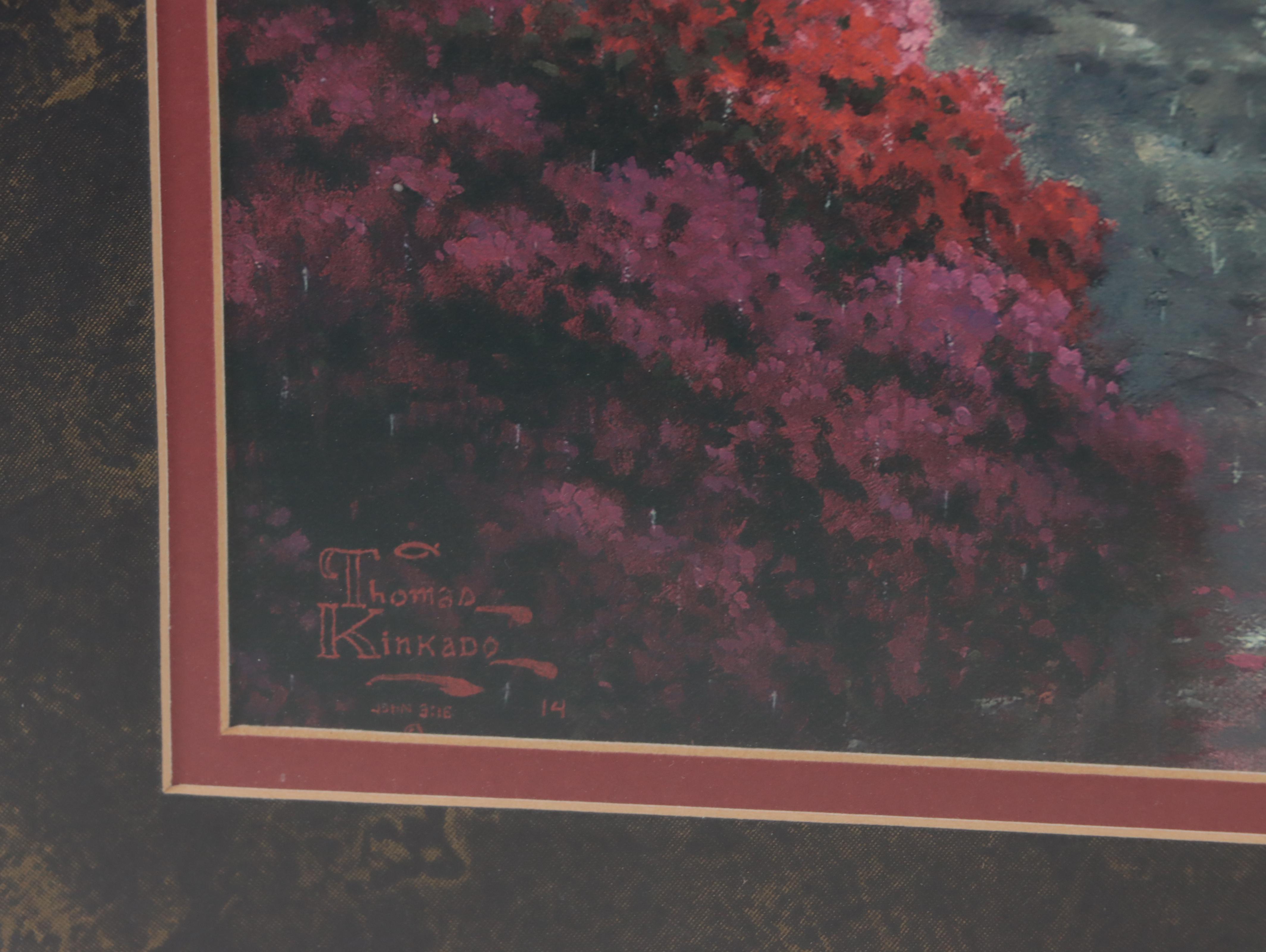 Thomas Kinkade Offset Lithograph "Hyde Street and the Bay, San Francisco"