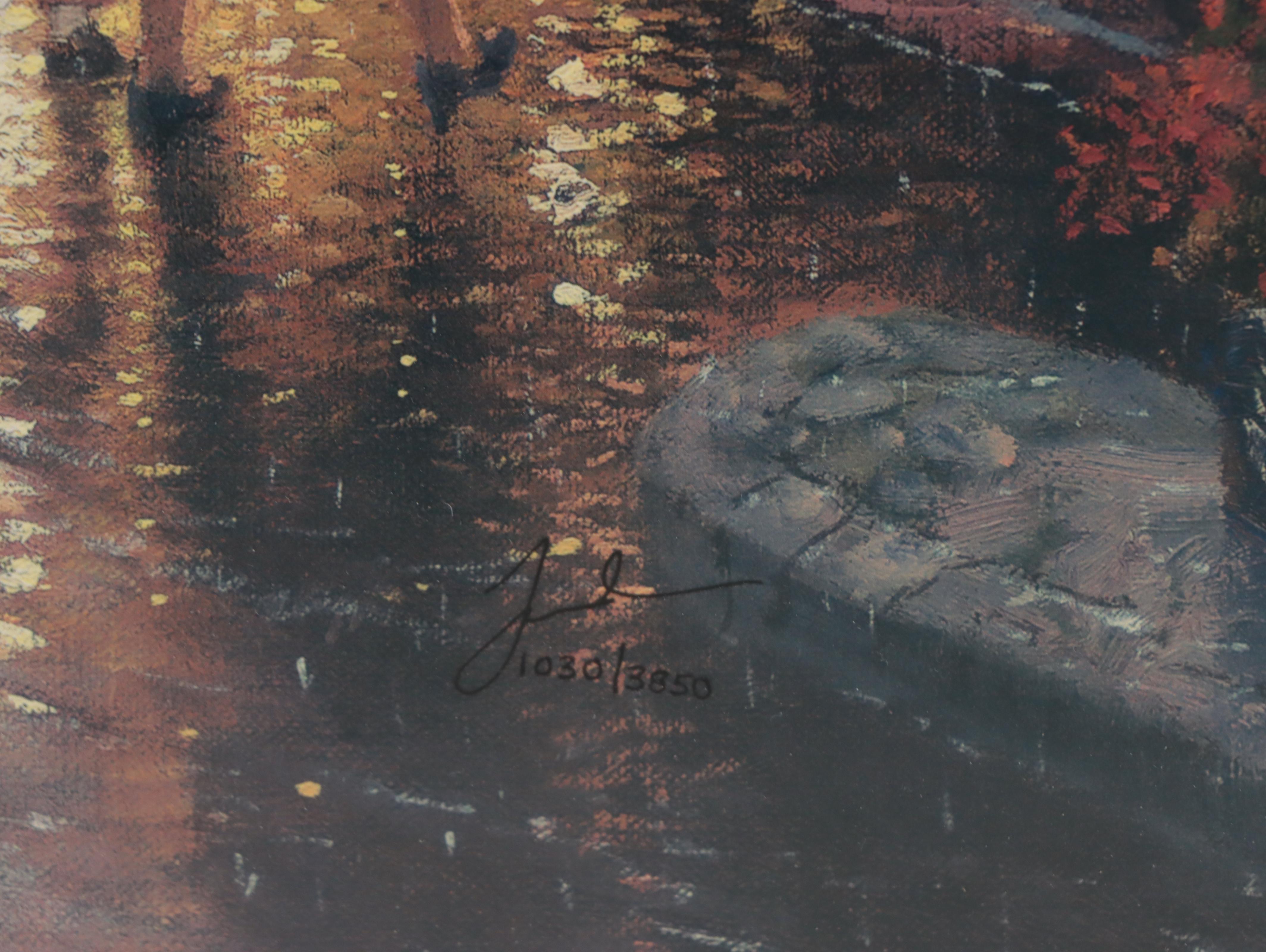 Thomas Kinkade Offset Lithograph "Hyde Street and the Bay, San Francisco"