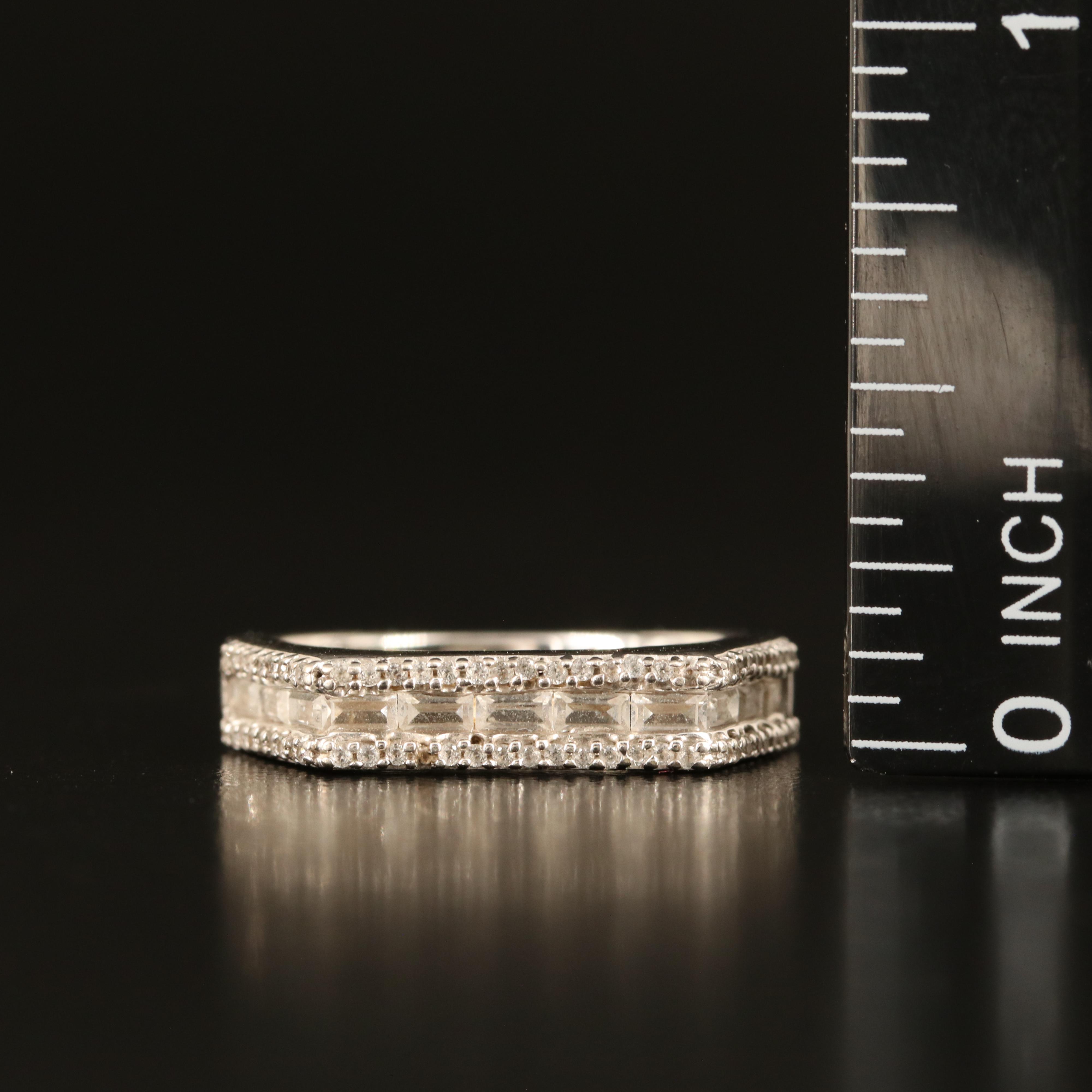 Sterling White Sapphire Band