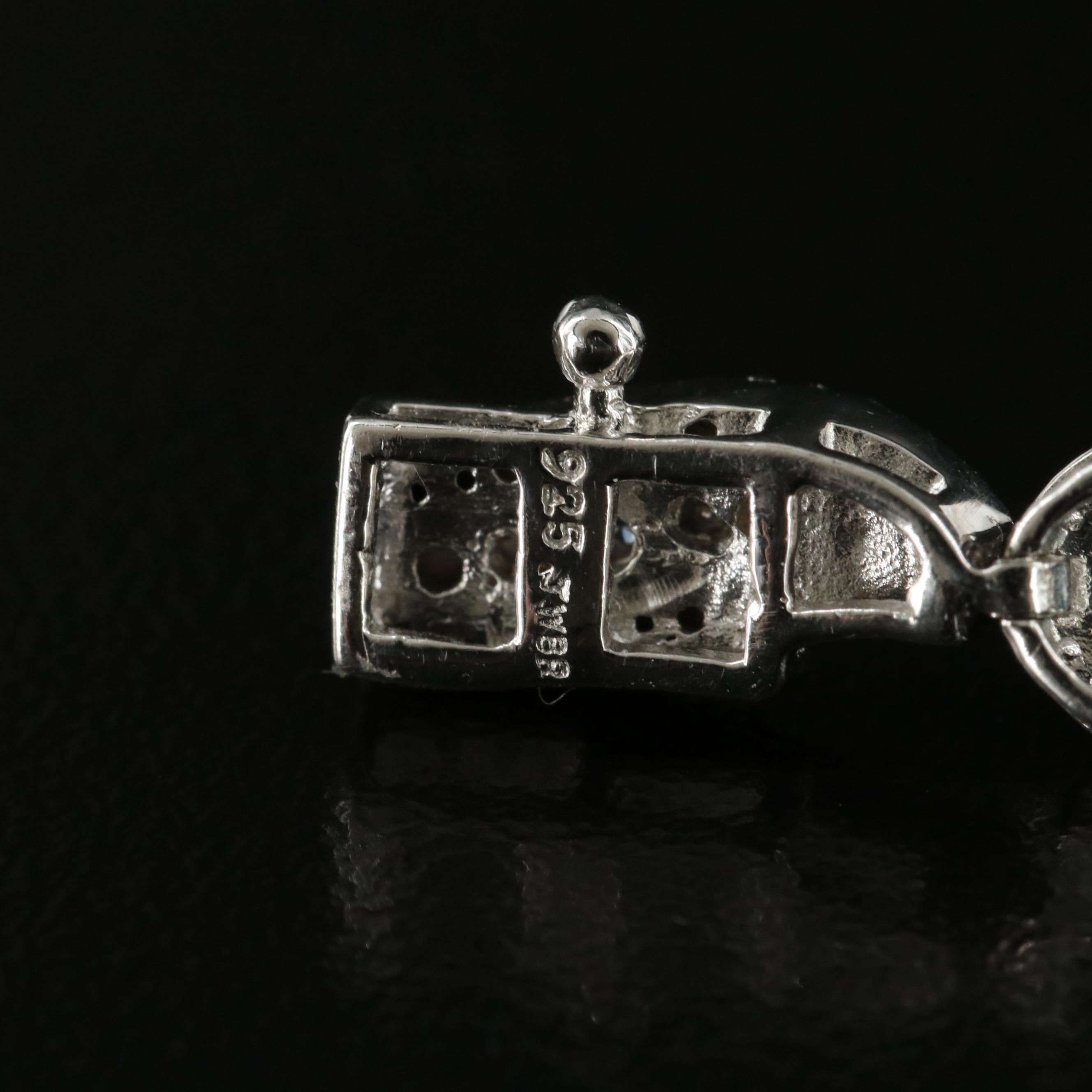 Sterling Topaz and Sapphire Bracelet