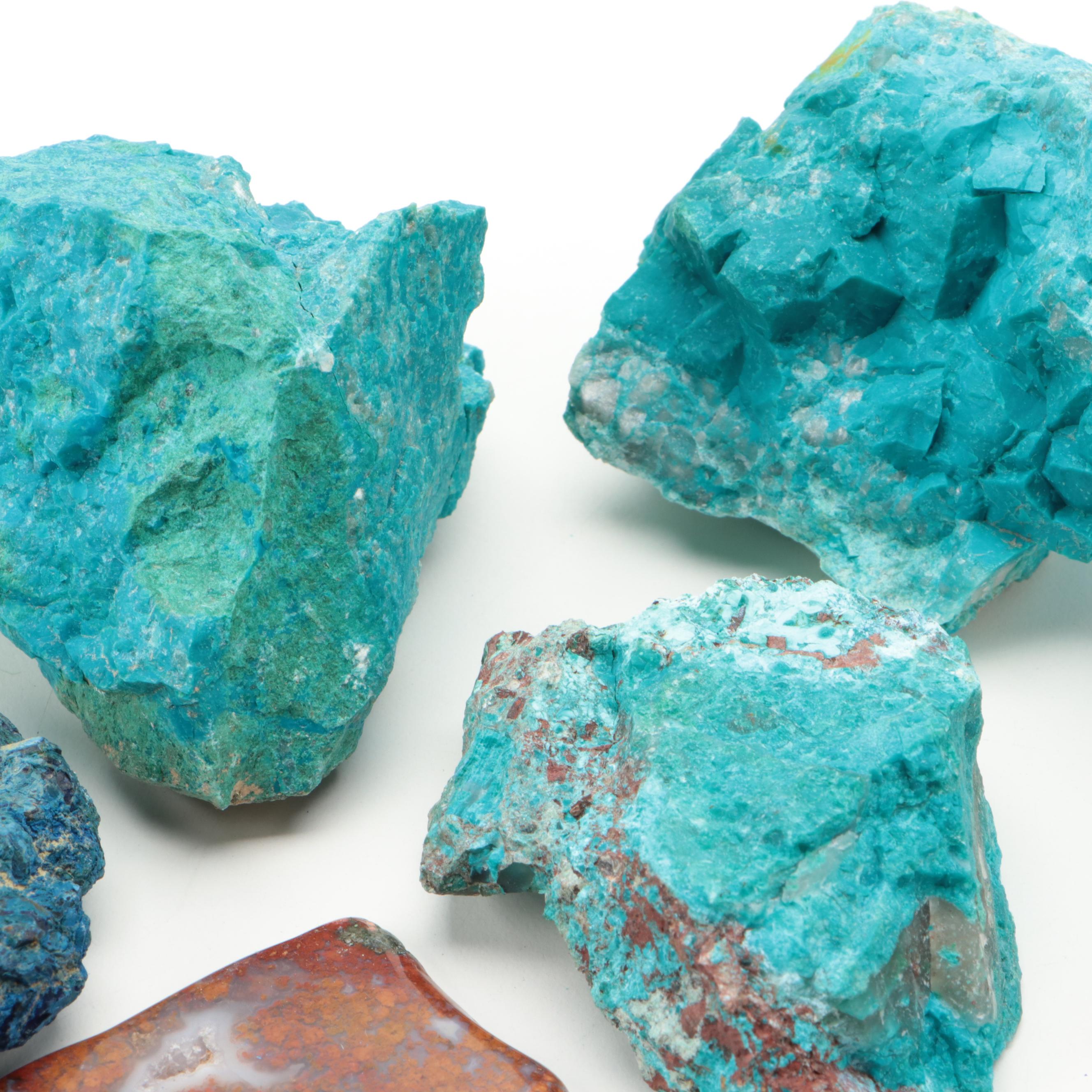 Azurite, Chrysocolla and Other Mineral Specimens