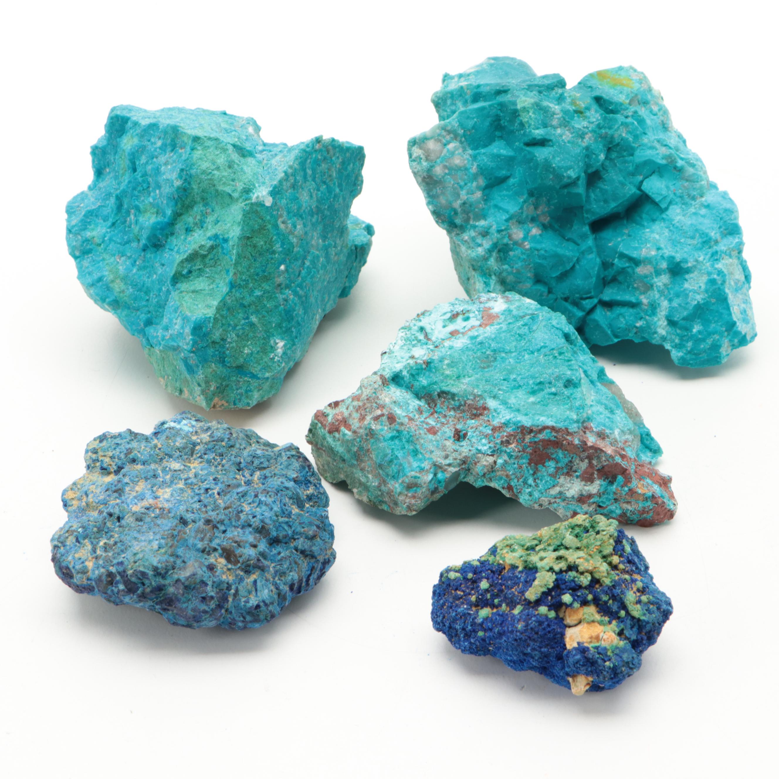 Azurite, Chrysocolla and Other Mineral Specimens