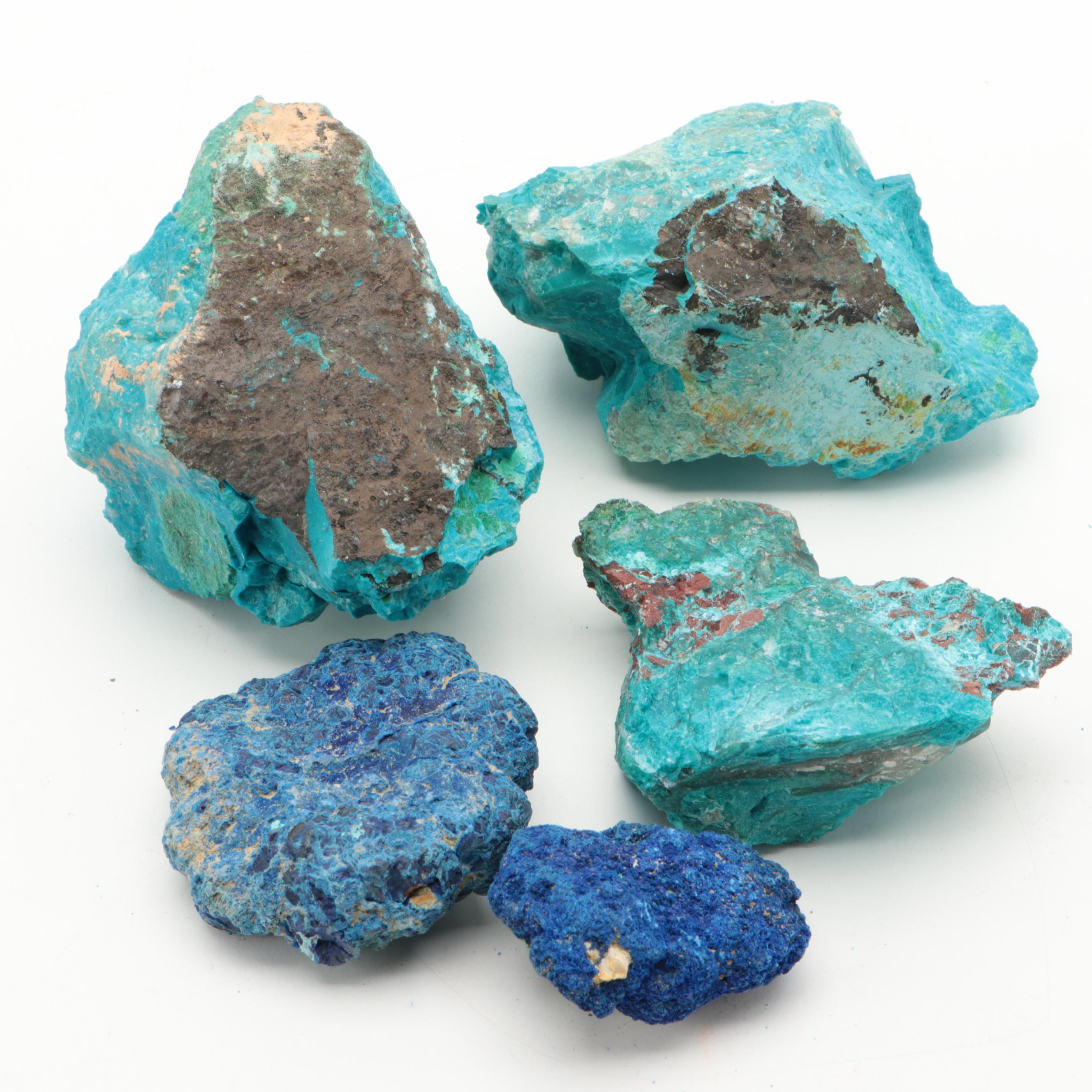 Azurite, Chrysocolla and Other Mineral Specimens