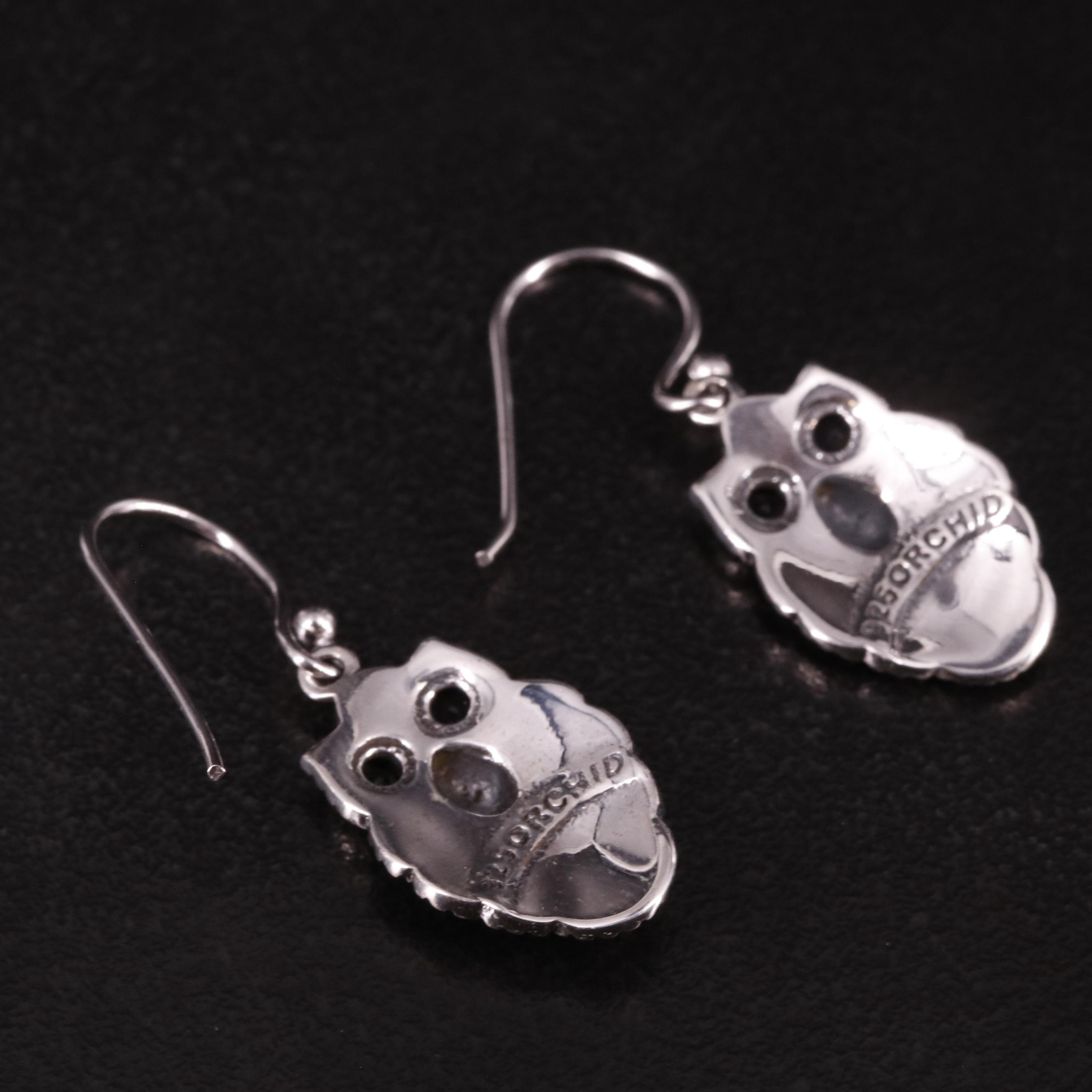 Sterling Iolite Drop Earrings