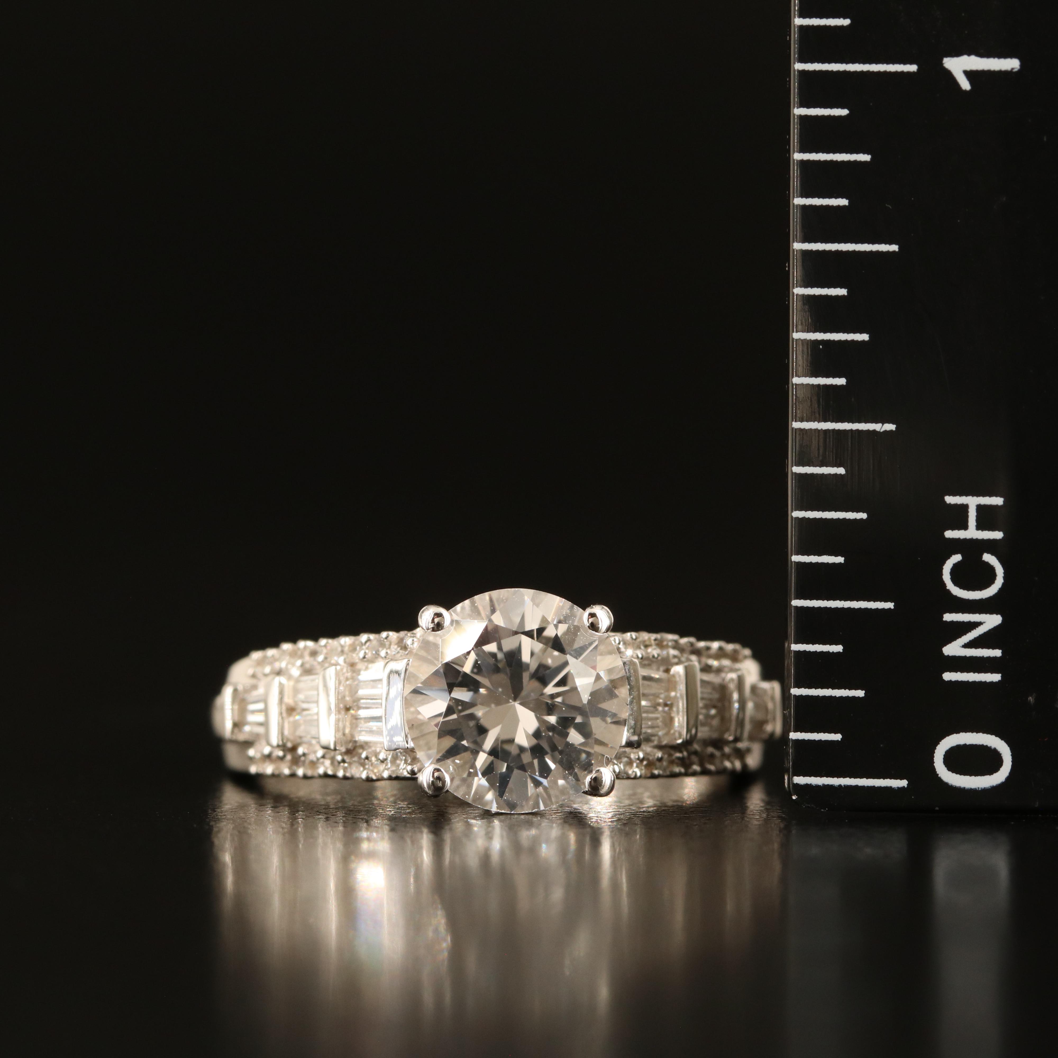 Sterling White Topaz Ring