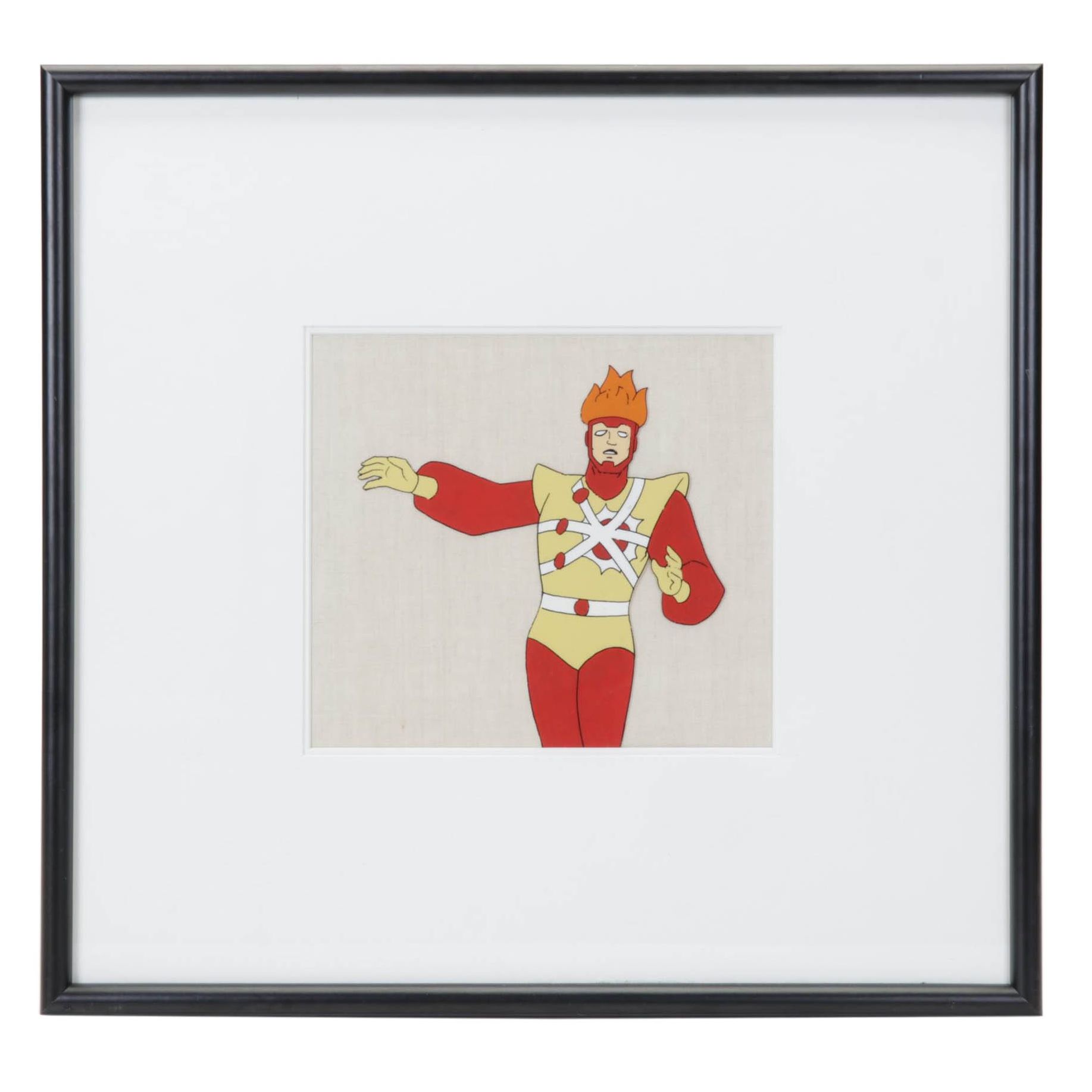 "Super Friends" Hand-Painted Animation Production Cel "Firestorm"
