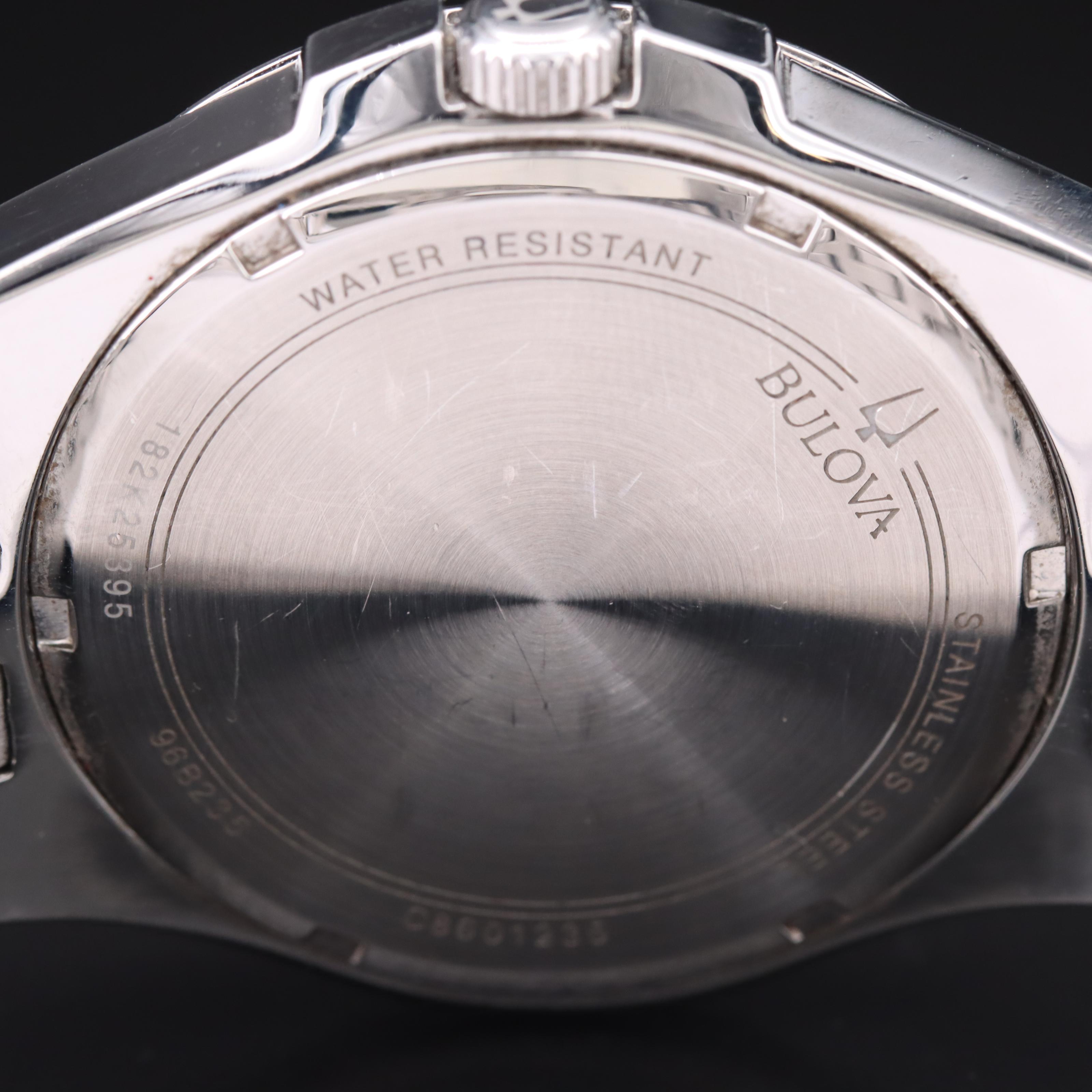 Bulova Phantom Glass Crystals Stainless Steel Watch