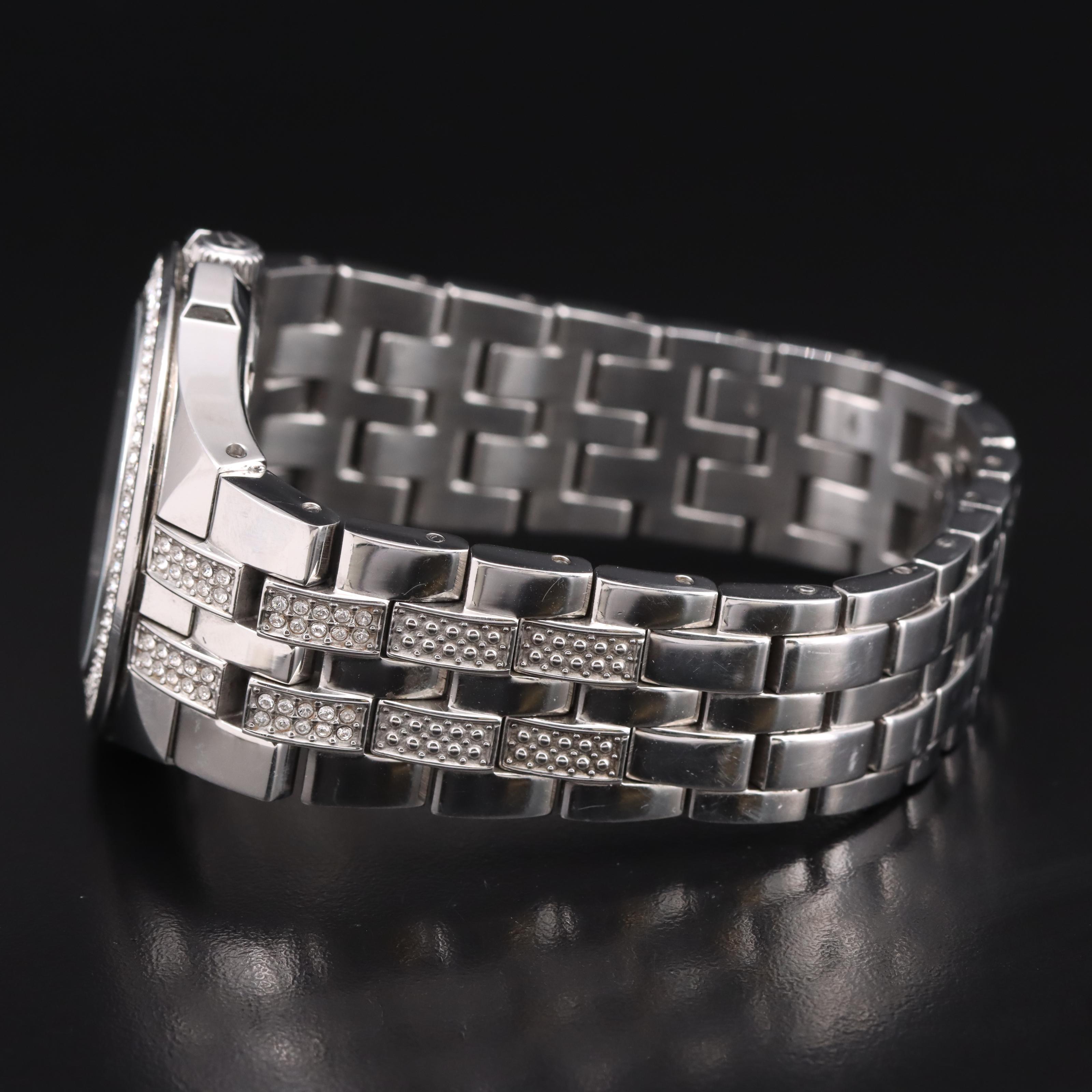 Bulova Phantom Glass Crystals Stainless Steel Watch