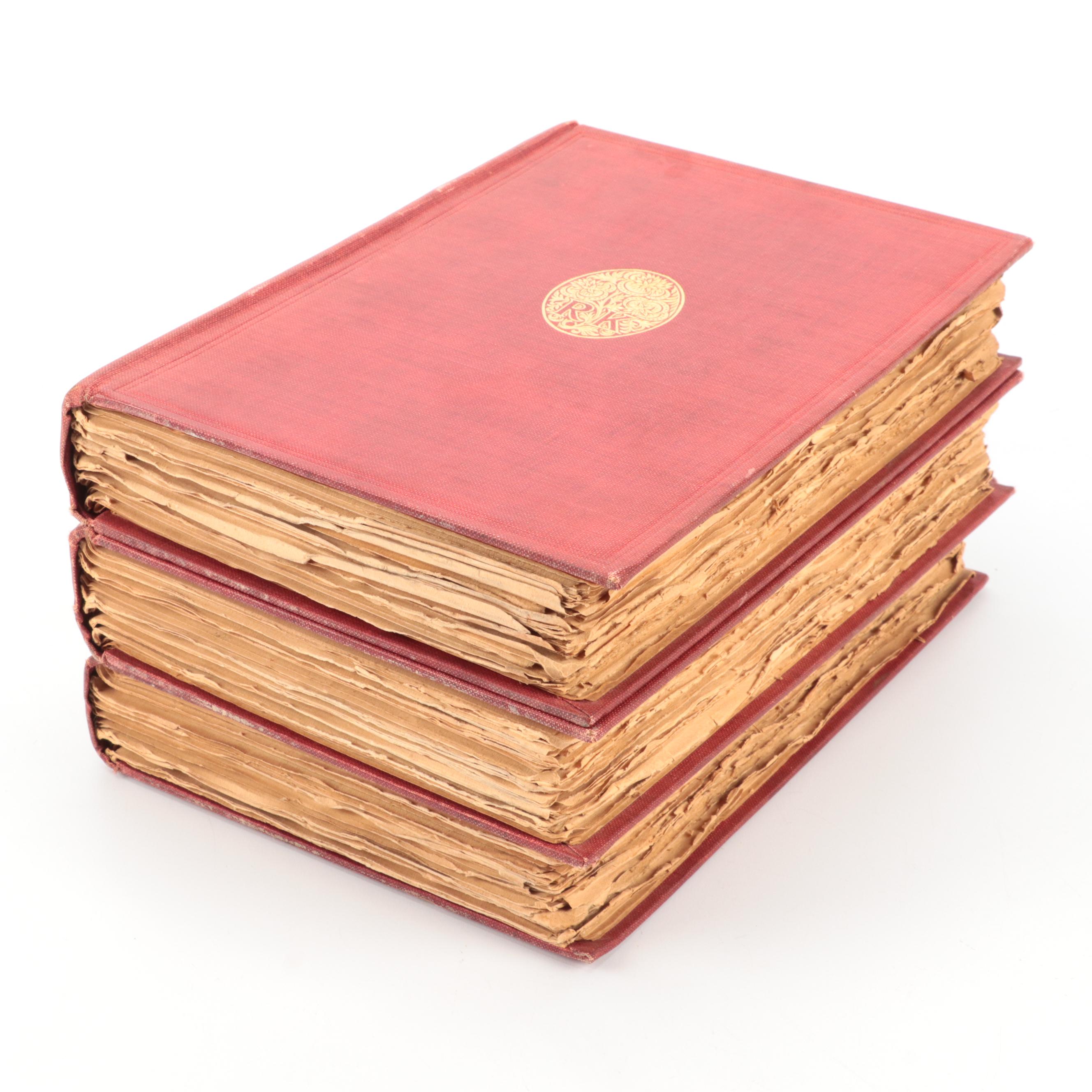 Inclusive Edition "Rudyard Kipling's Verse" Three-Volume Set, 1919