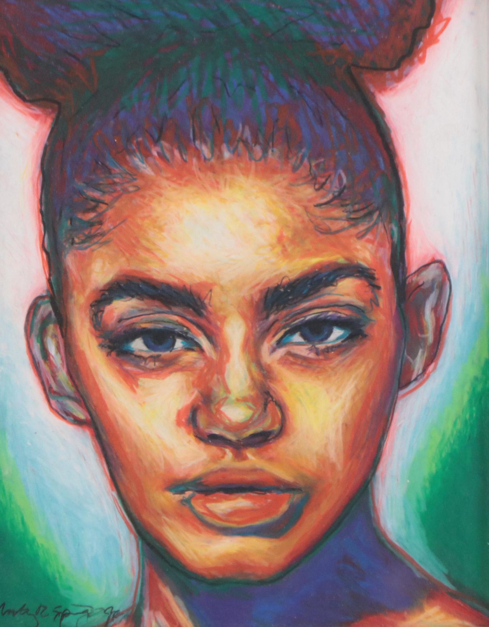 Anthony Ray Springate Jr. Drawing "Tyran Burton, 2020," 2020