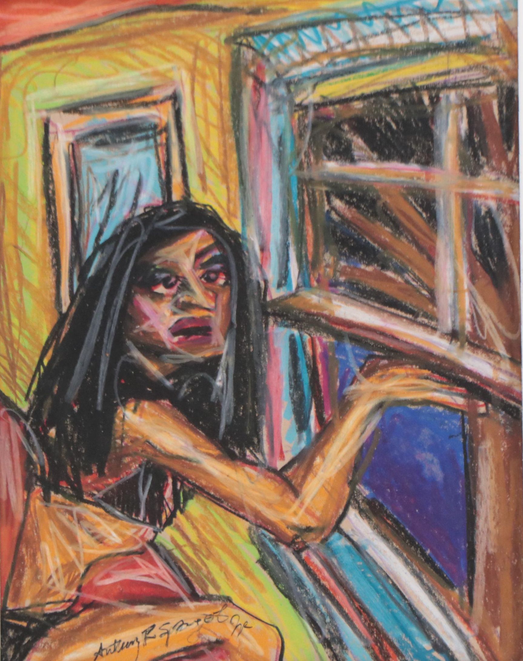 Anthony Ray Springate Jr. Drawing "Summer Nights, 2014," 2020