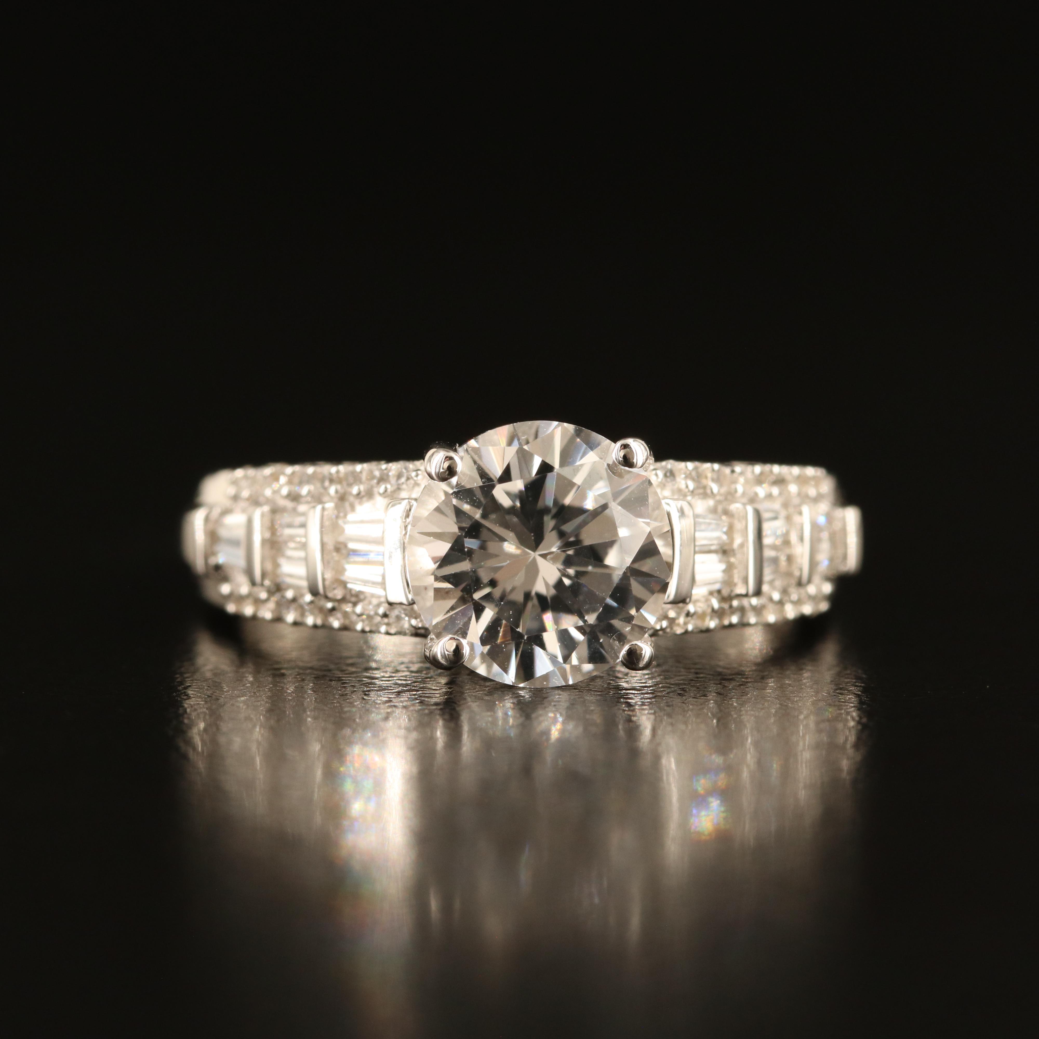 Sterling White Topaz Ring