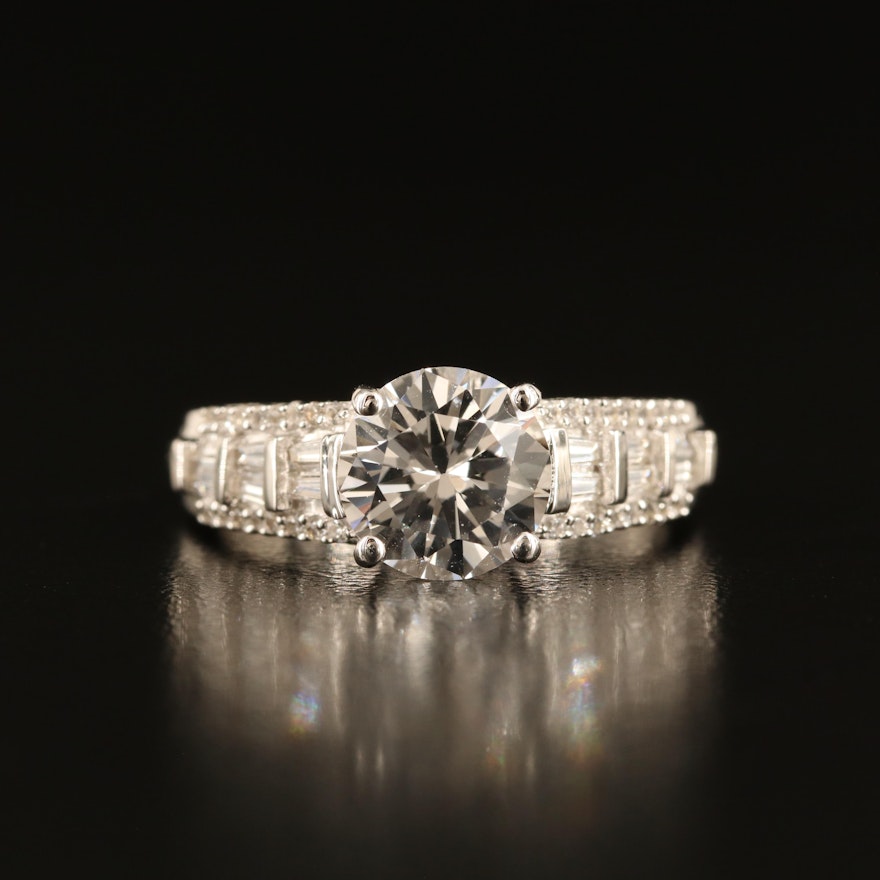 Sterling White Topaz Ring