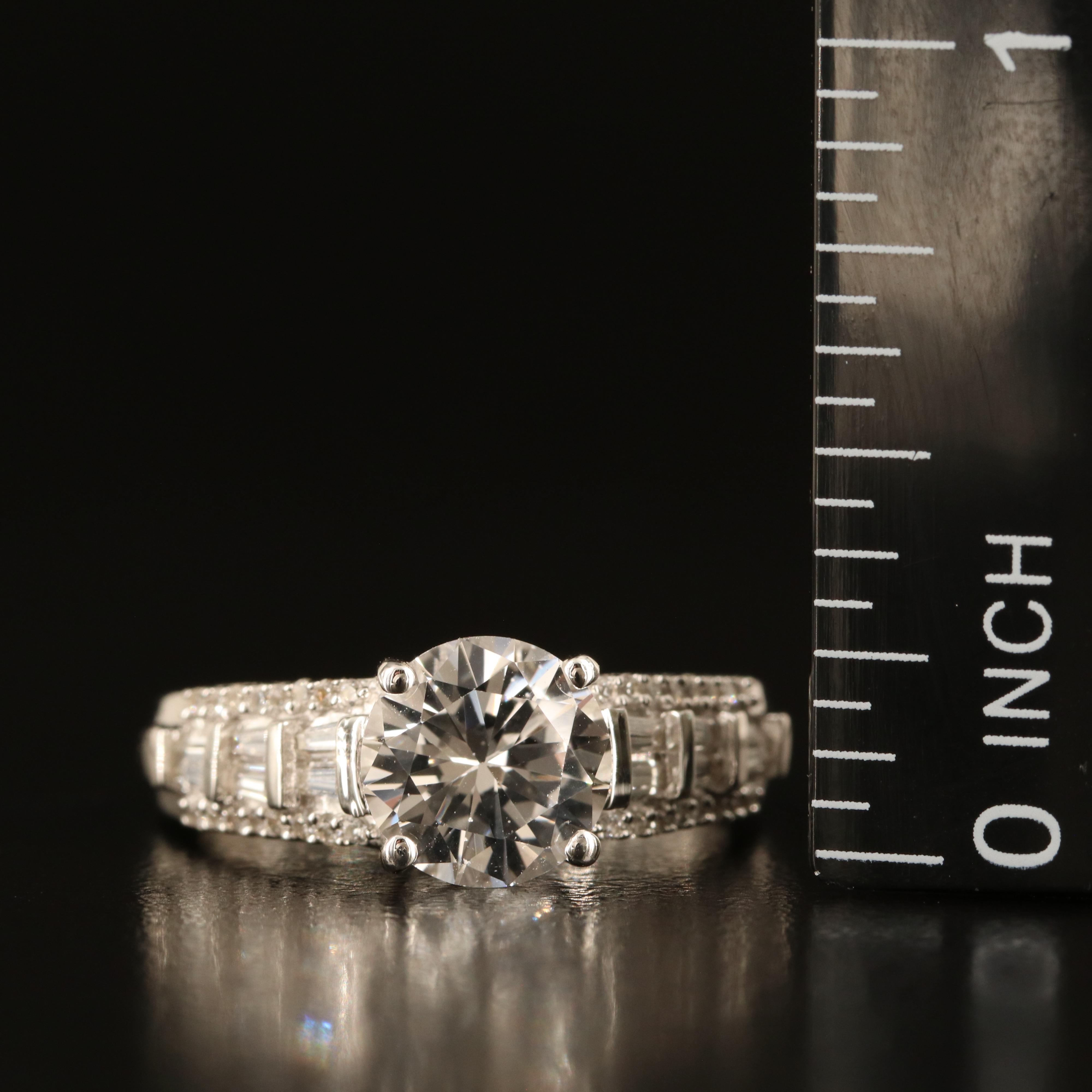 Sterling White Topaz Ring