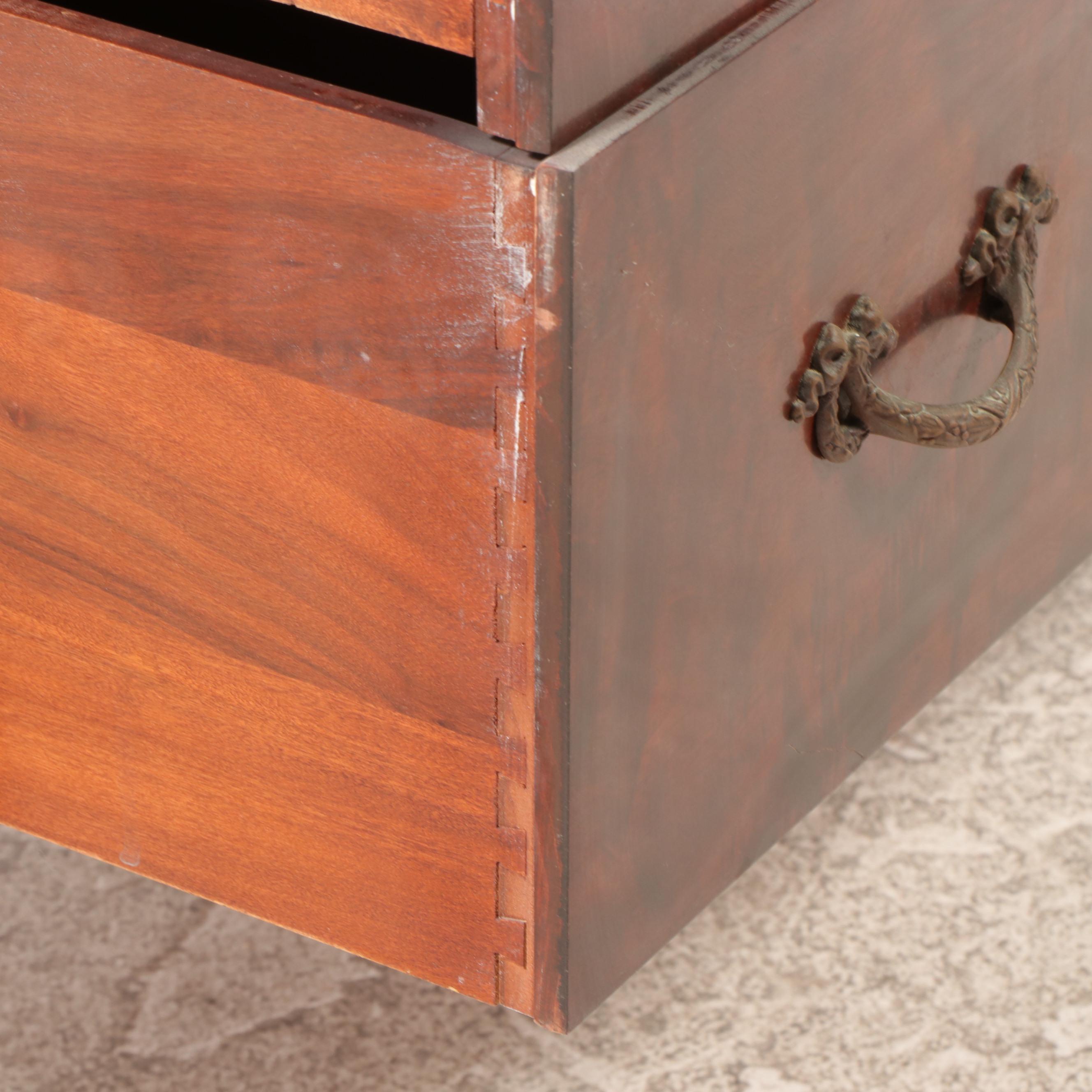 Romweber Louis XV Style Mahogany Five-Drawer Dresser, Early 20th Century