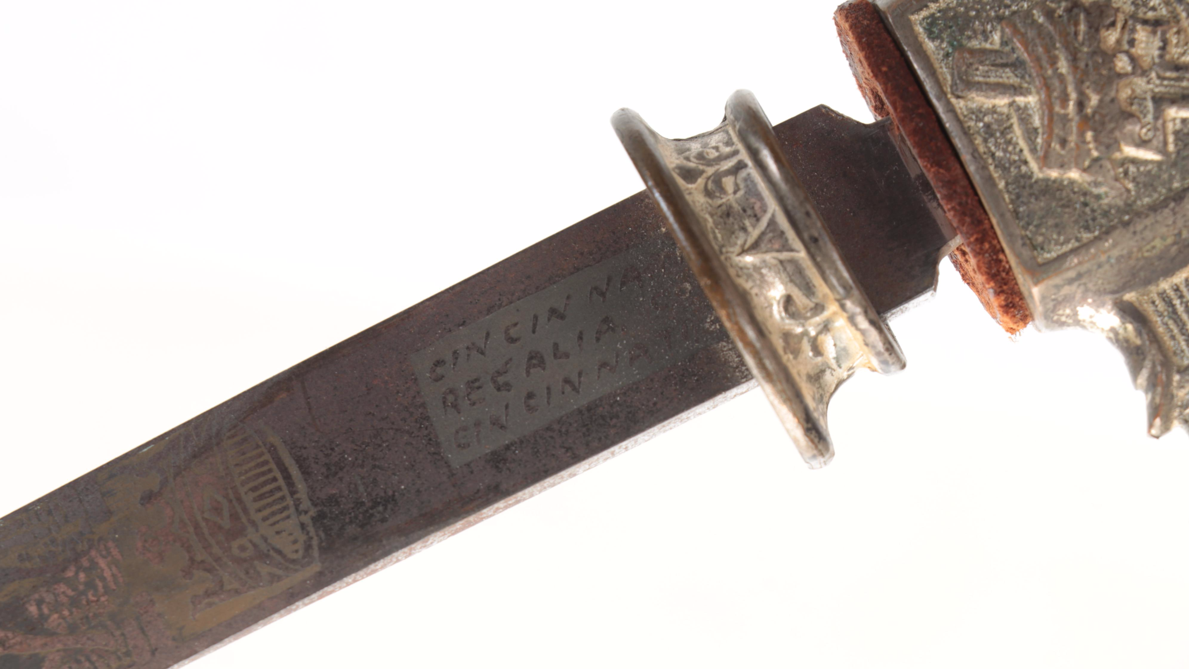 Masonic Knights Templar Ceremonial Sword and Scabbard, Early to Mid 20th Century