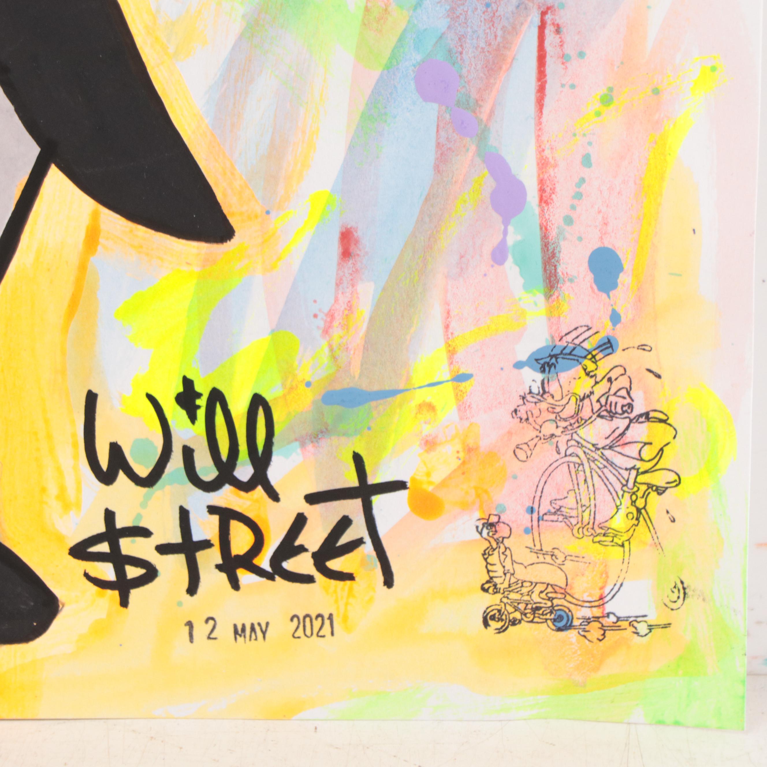 Will $treet Pop Art Mixed Media Painting, 2021