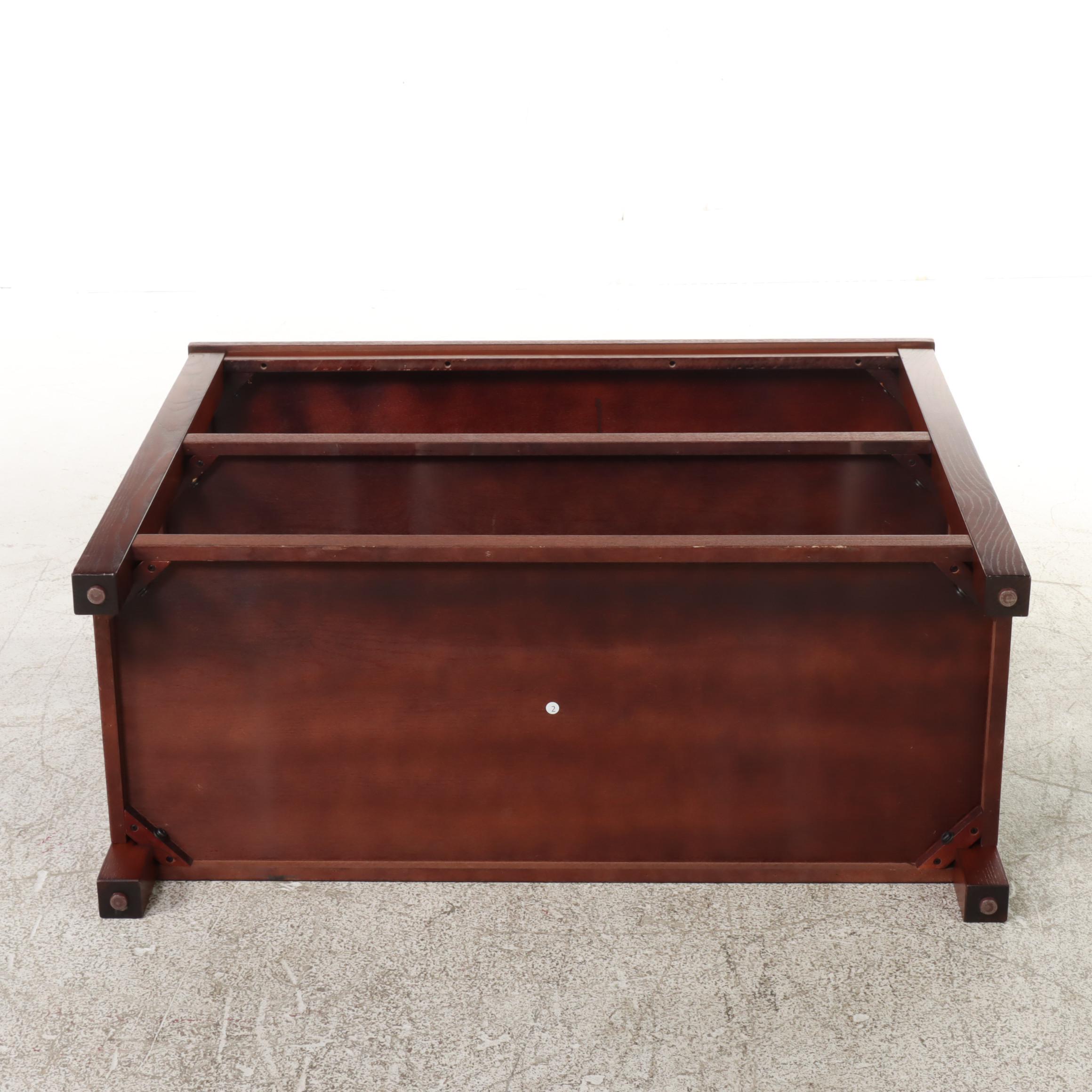 Office Star Products Three-Tier Side Table in Ash Finish