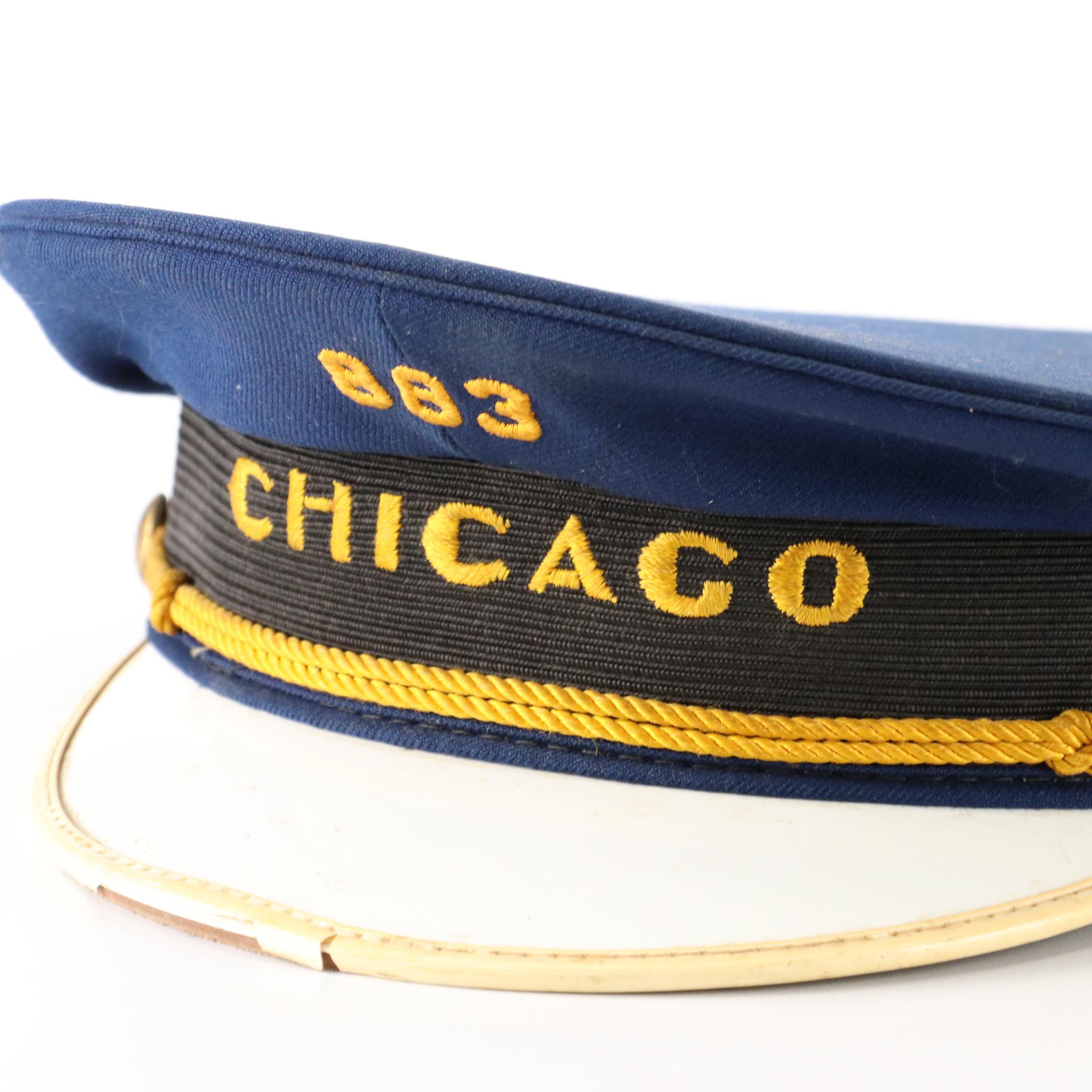 Andy Frain Usher Service Uniform Cap with WWII era U.S. Army Uniform Caps