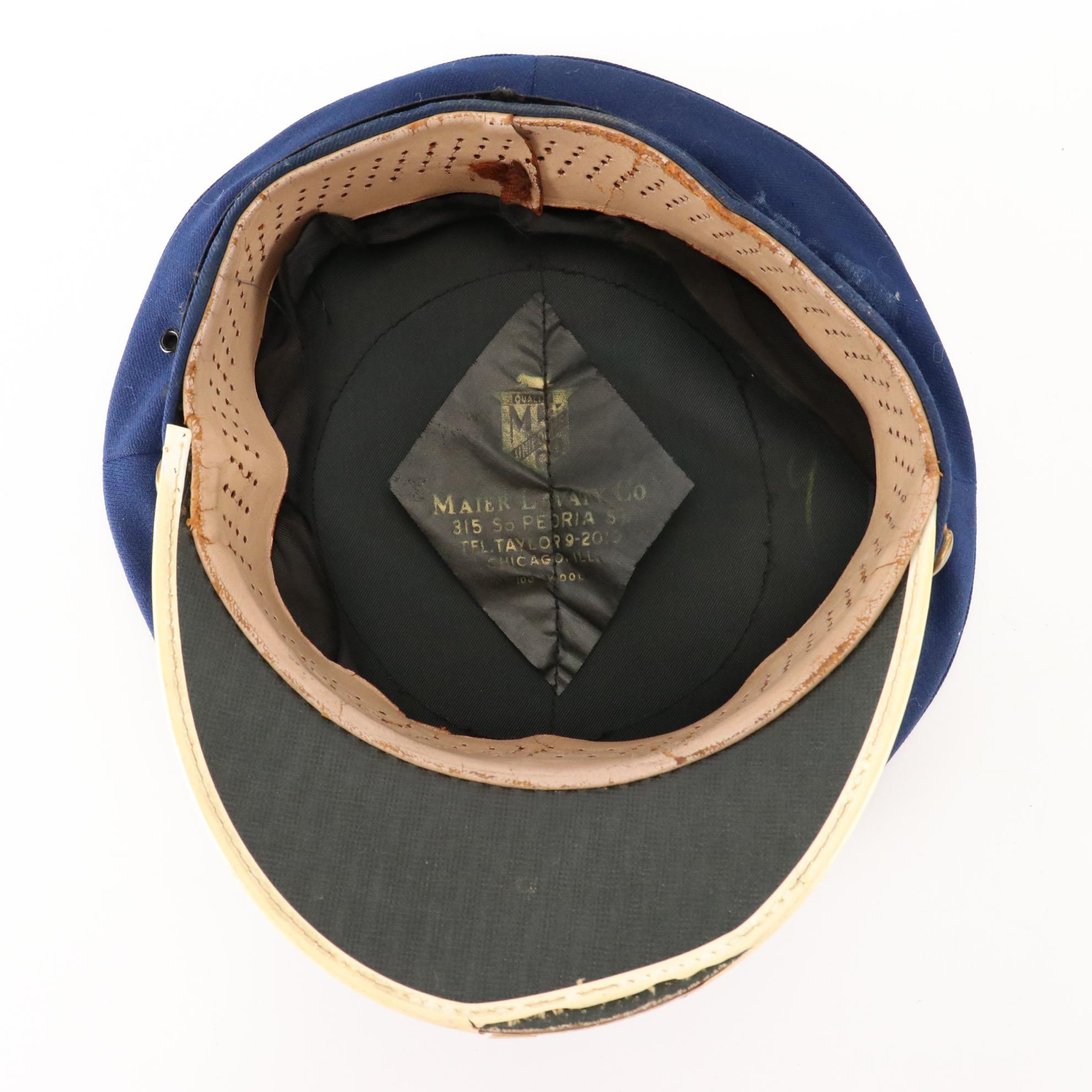Andy Frain Usher Service Uniform Cap with WWII era U.S. Army Uniform Caps