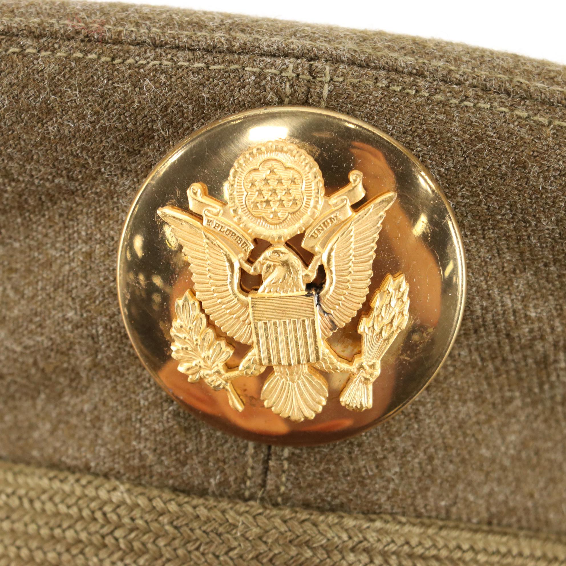 Andy Frain Usher Service Uniform Cap with WWII era U.S. Army Uniform Caps