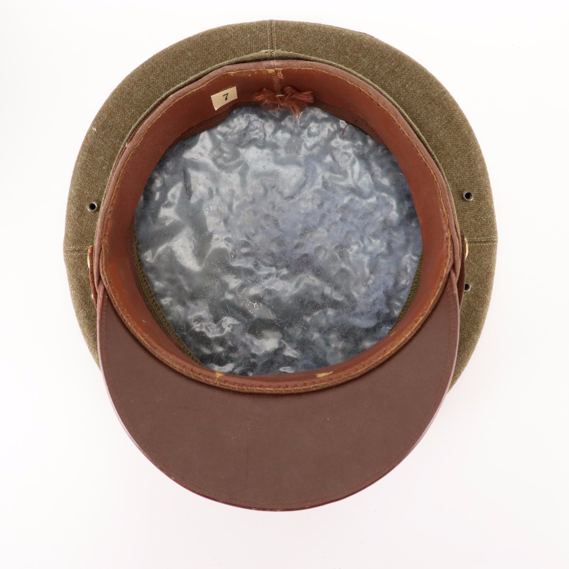 Andy Frain Usher Service Uniform Cap with WWII era U.S. Army Uniform Caps