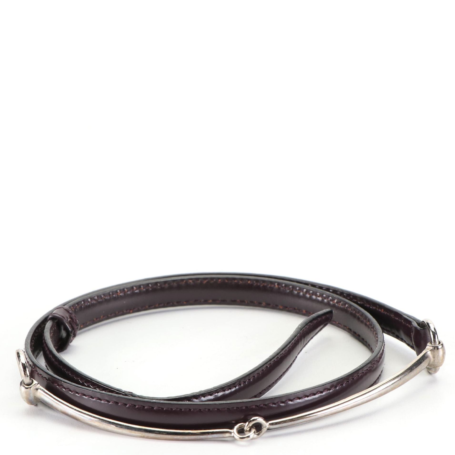 Gucci Horsebit Leather Waist Belt