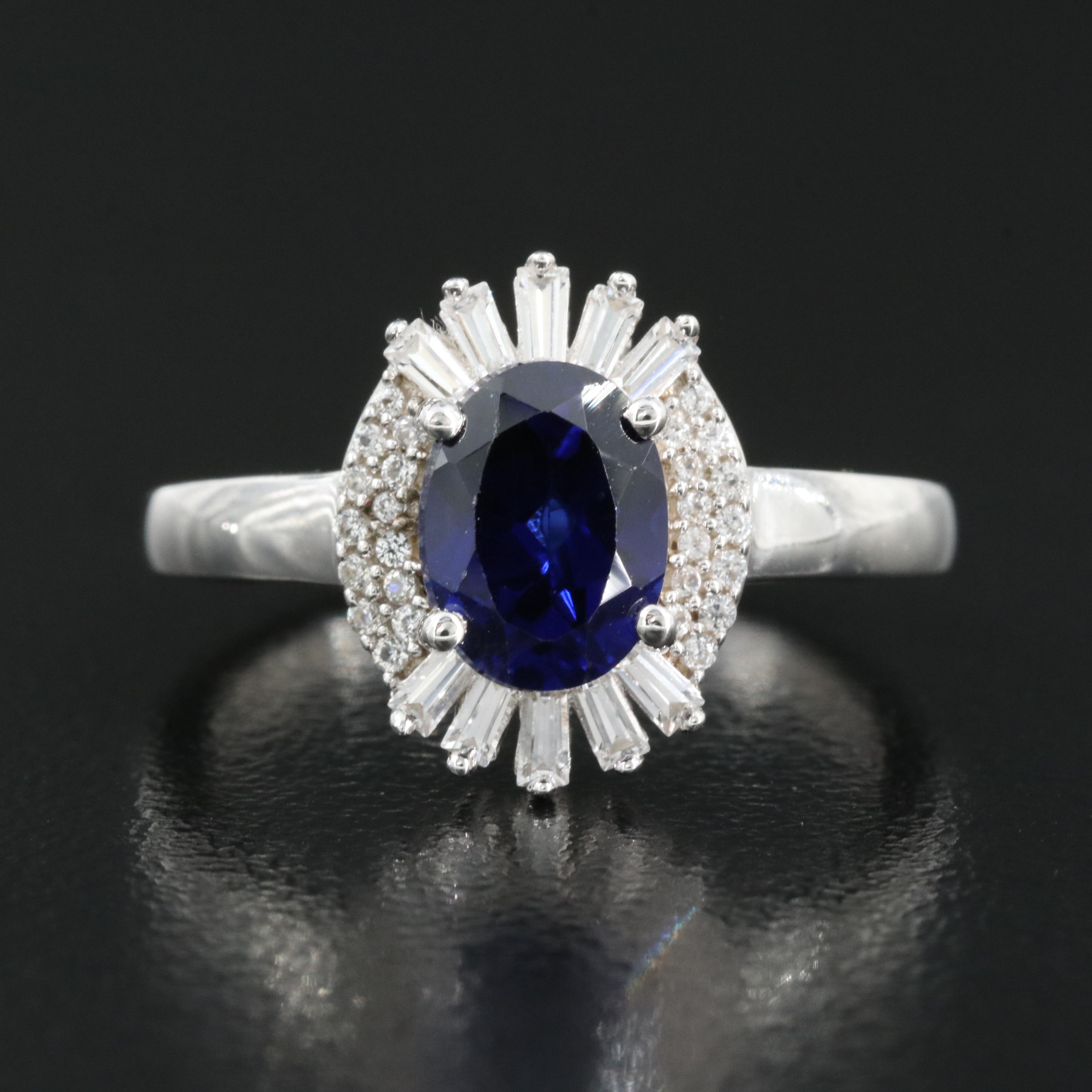 Sterling Sapphire Ring