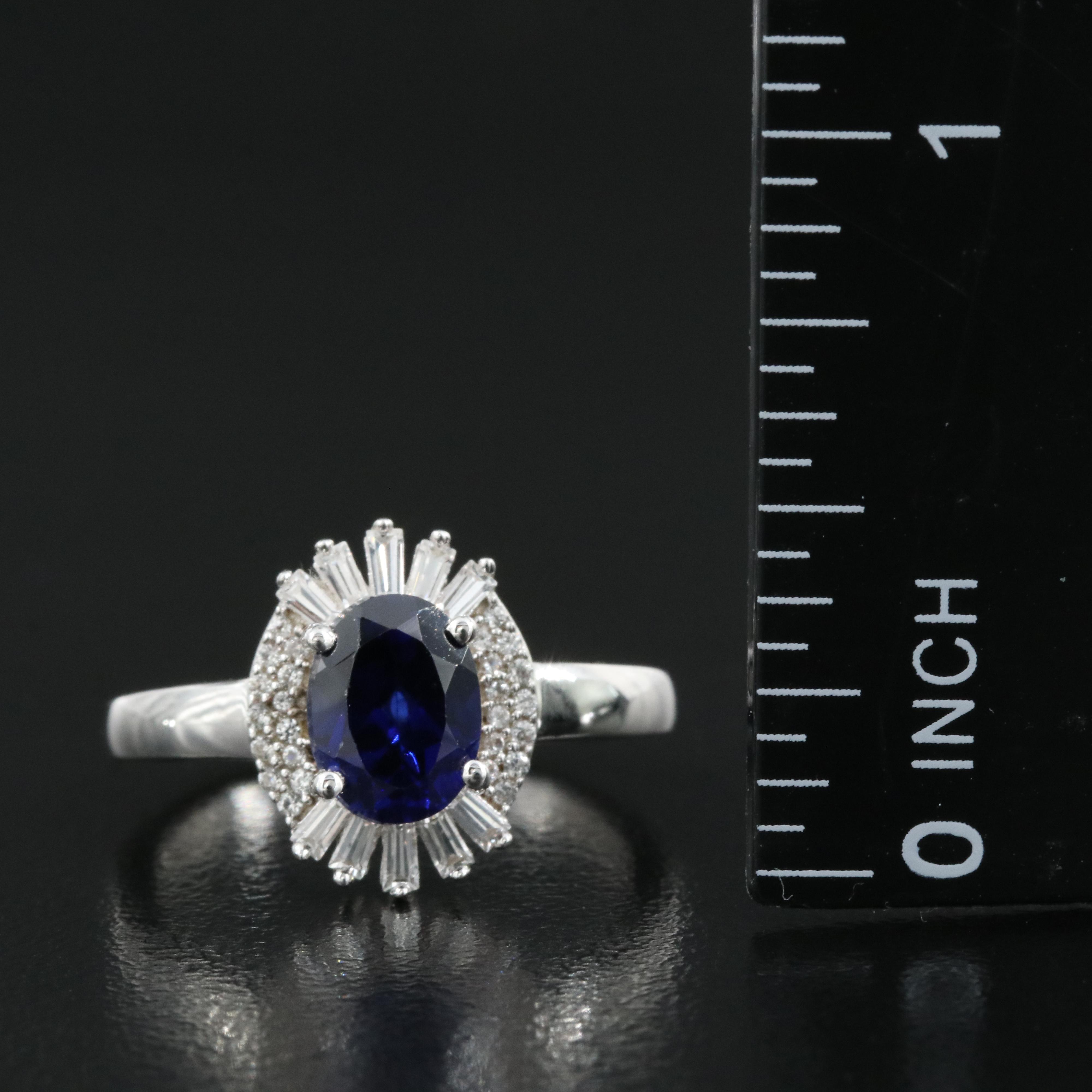 Sterling Sapphire Ring