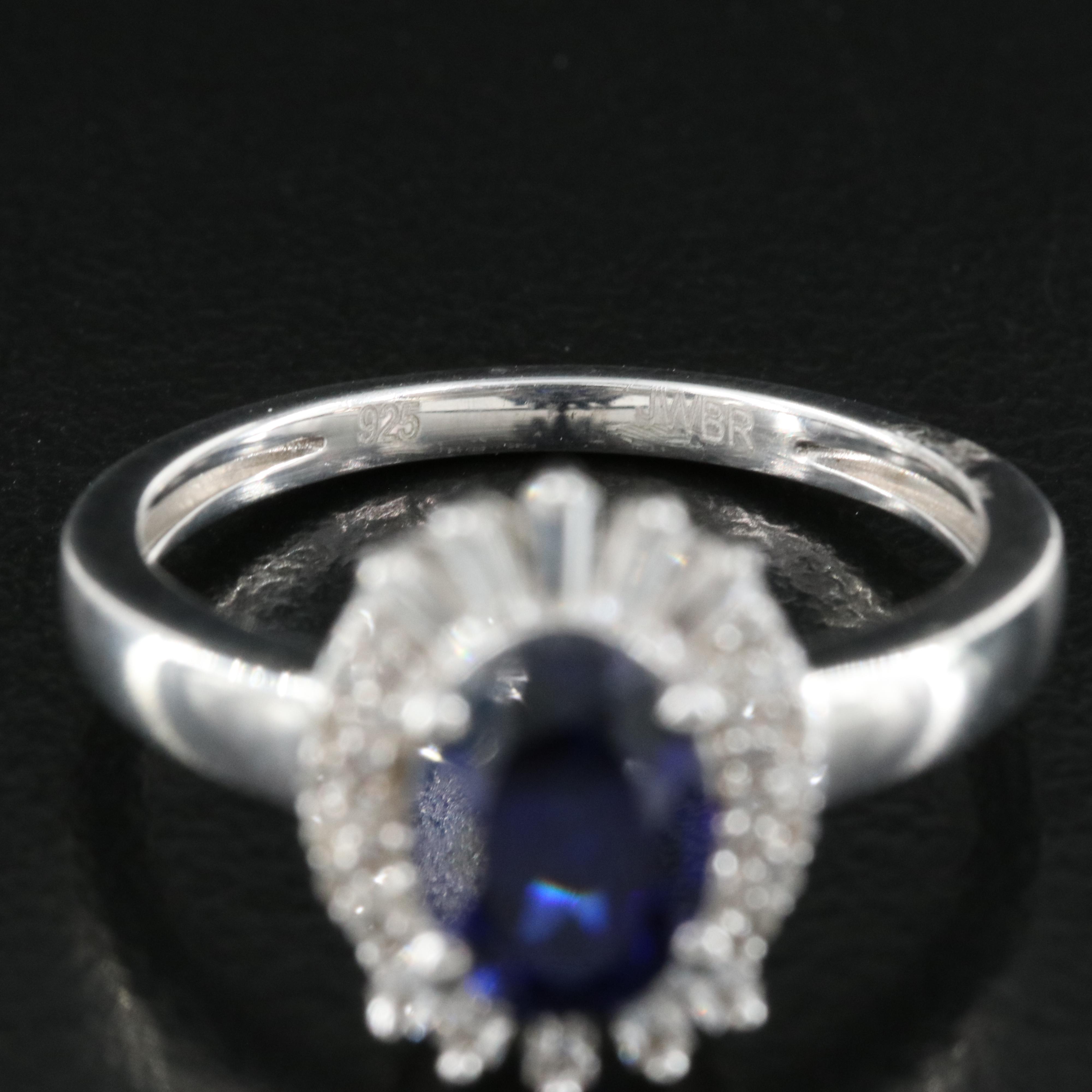 Sterling Sapphire Ring