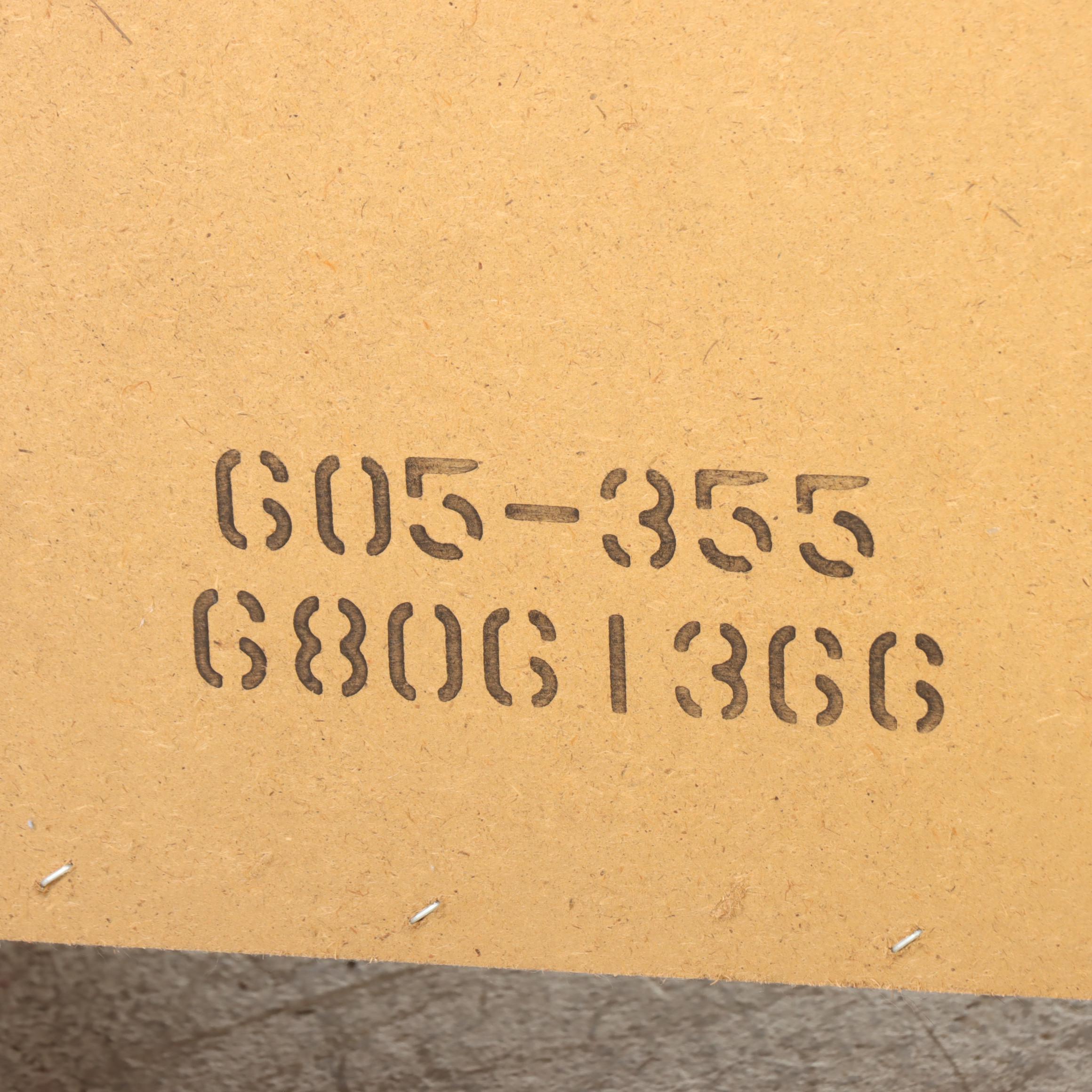 Chippendale Style Cherrywood-Stained Three-Drawer Blockfront Nightstand