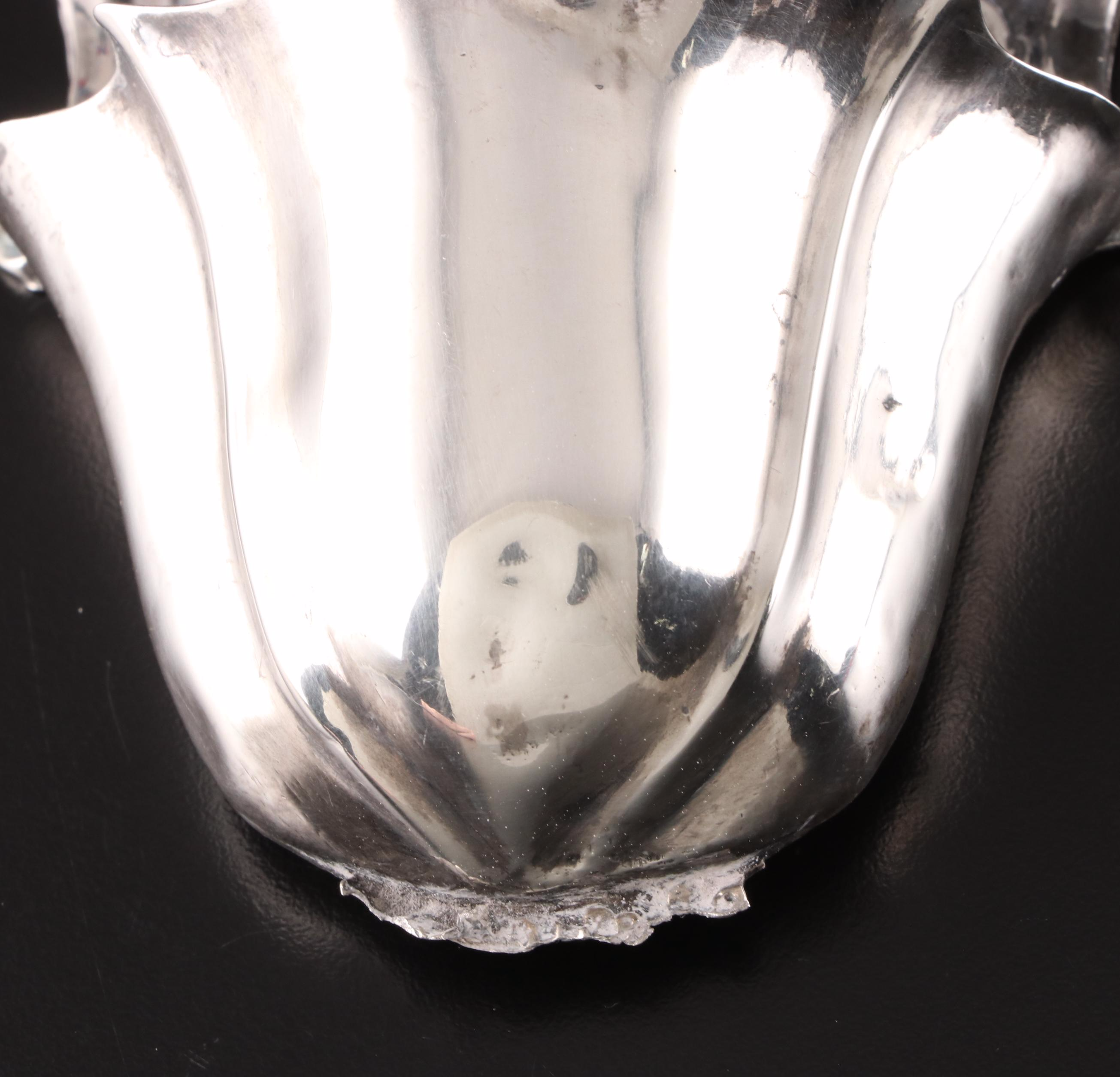 European Sterling Silver Wall Pockets, 18th-19th Century