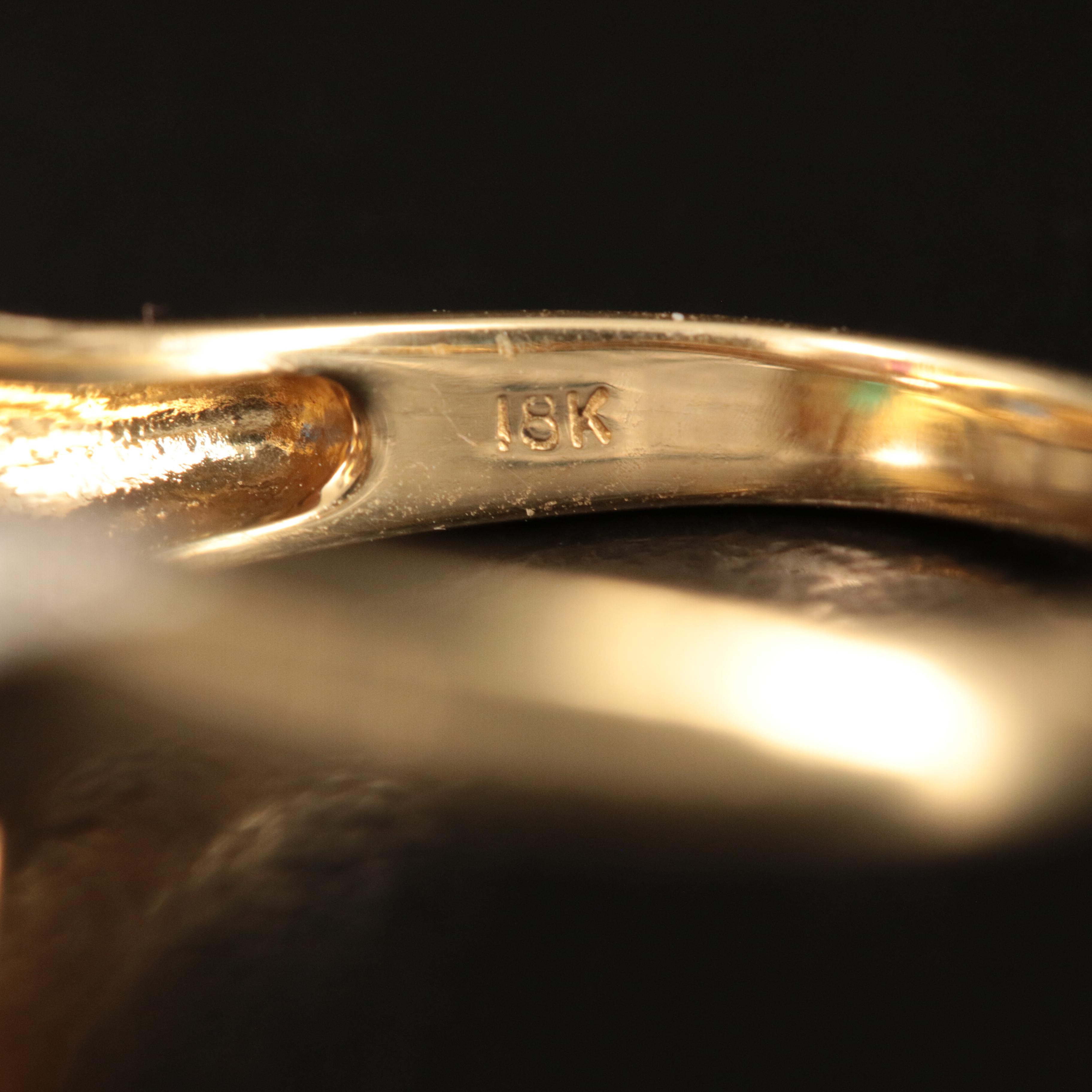 18K Ruby, Emerald, Sapphire and Diamond Ring