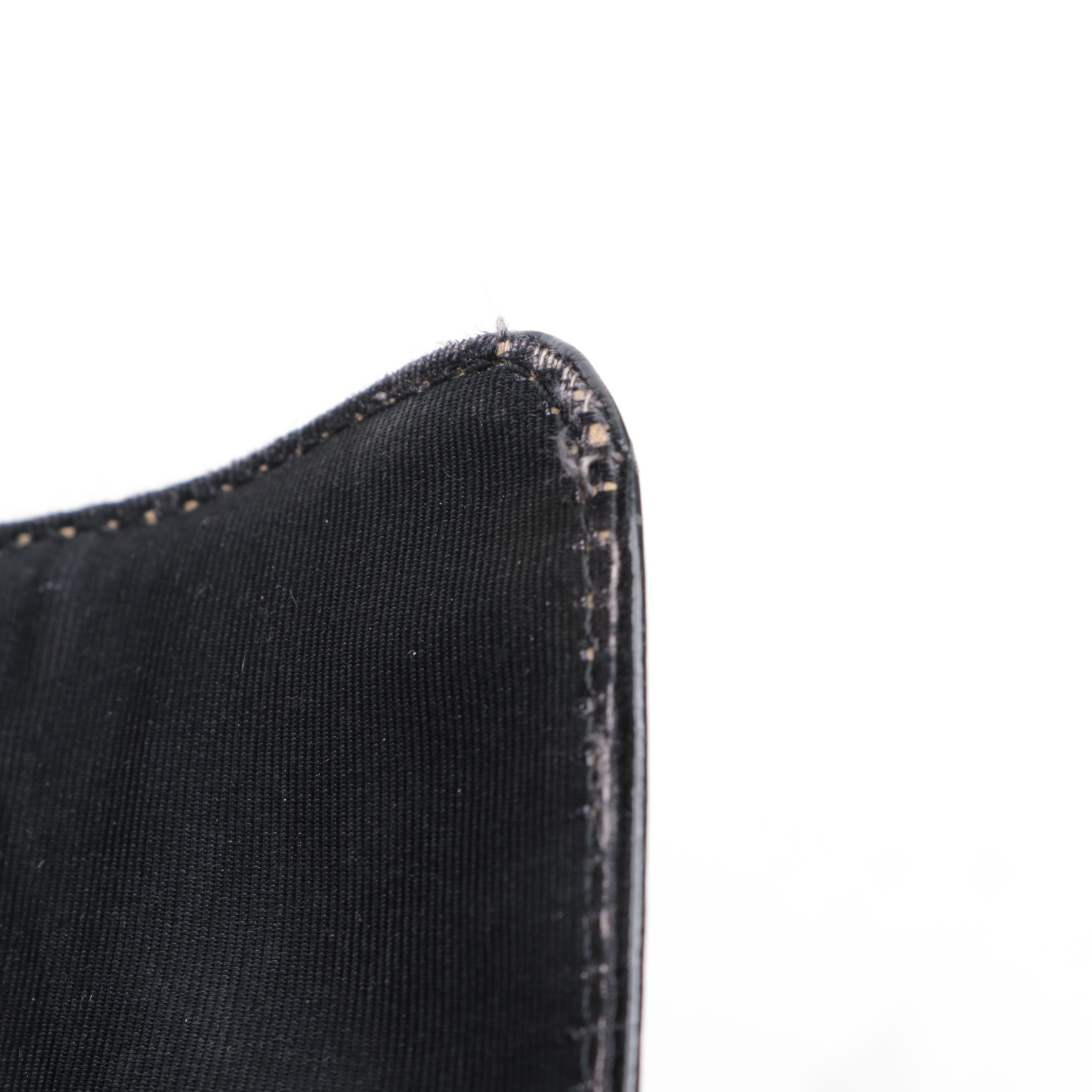 Burberrys Shoulder Tote Bag in Haymarket Check Canvas and Black Leather