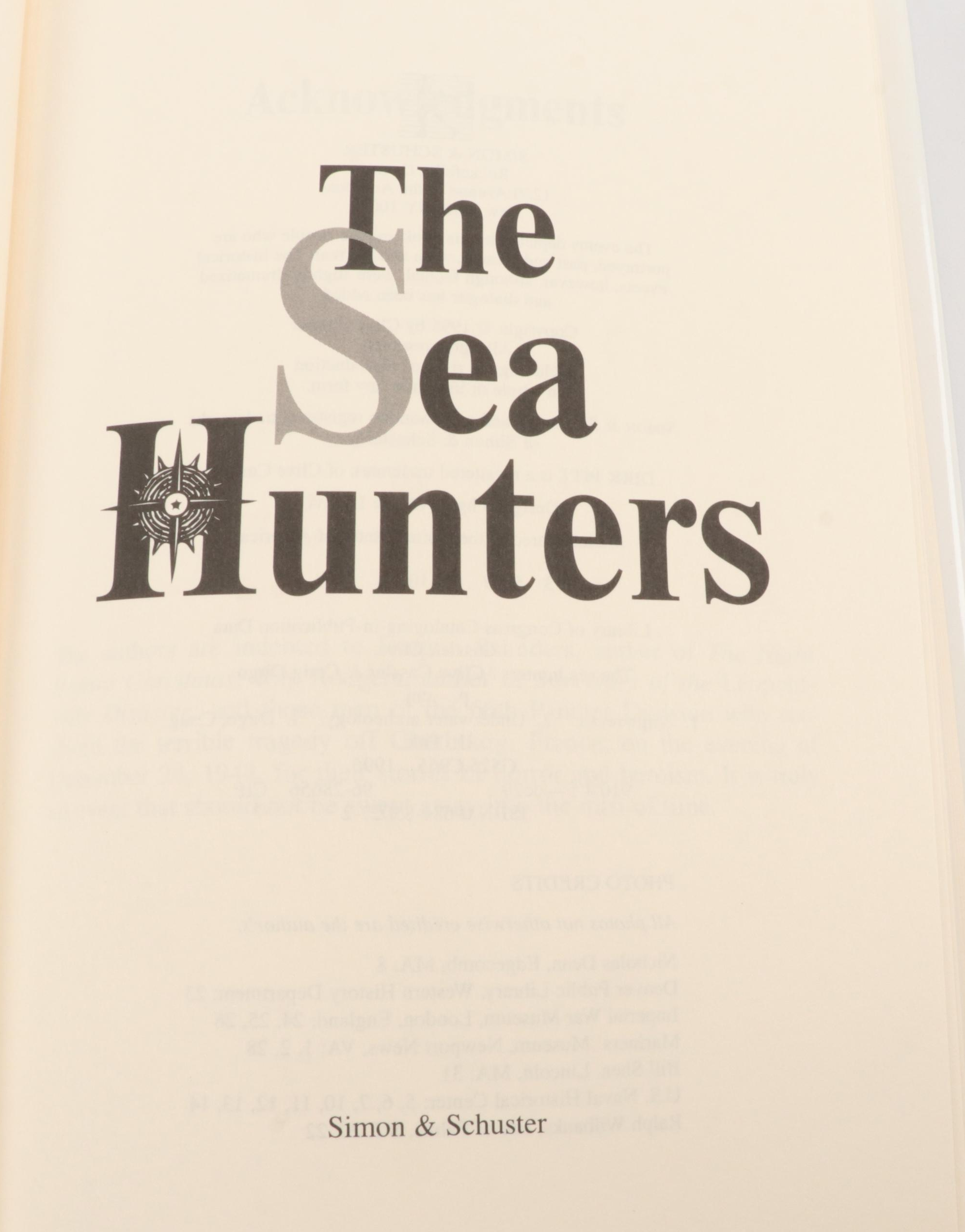 First Edition Clive Cussler Novels Including "Treasure, "Sea Hunters," and More