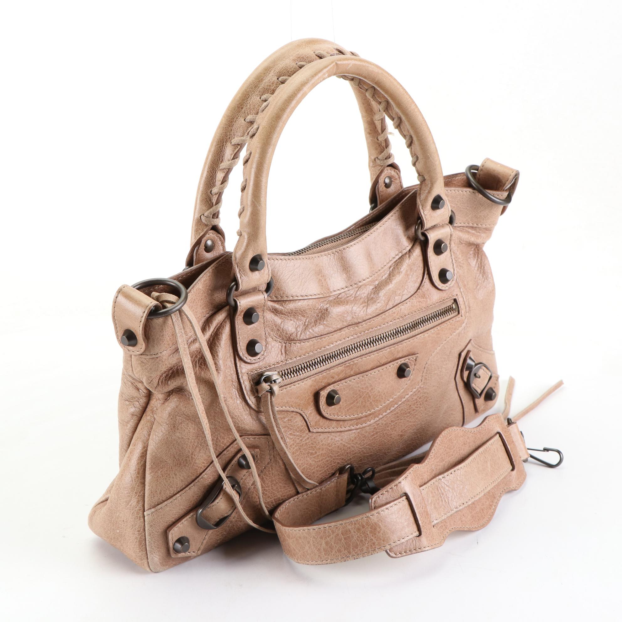 Balenciaga Motorcycle First Handbag in Seigle Chevre Leather